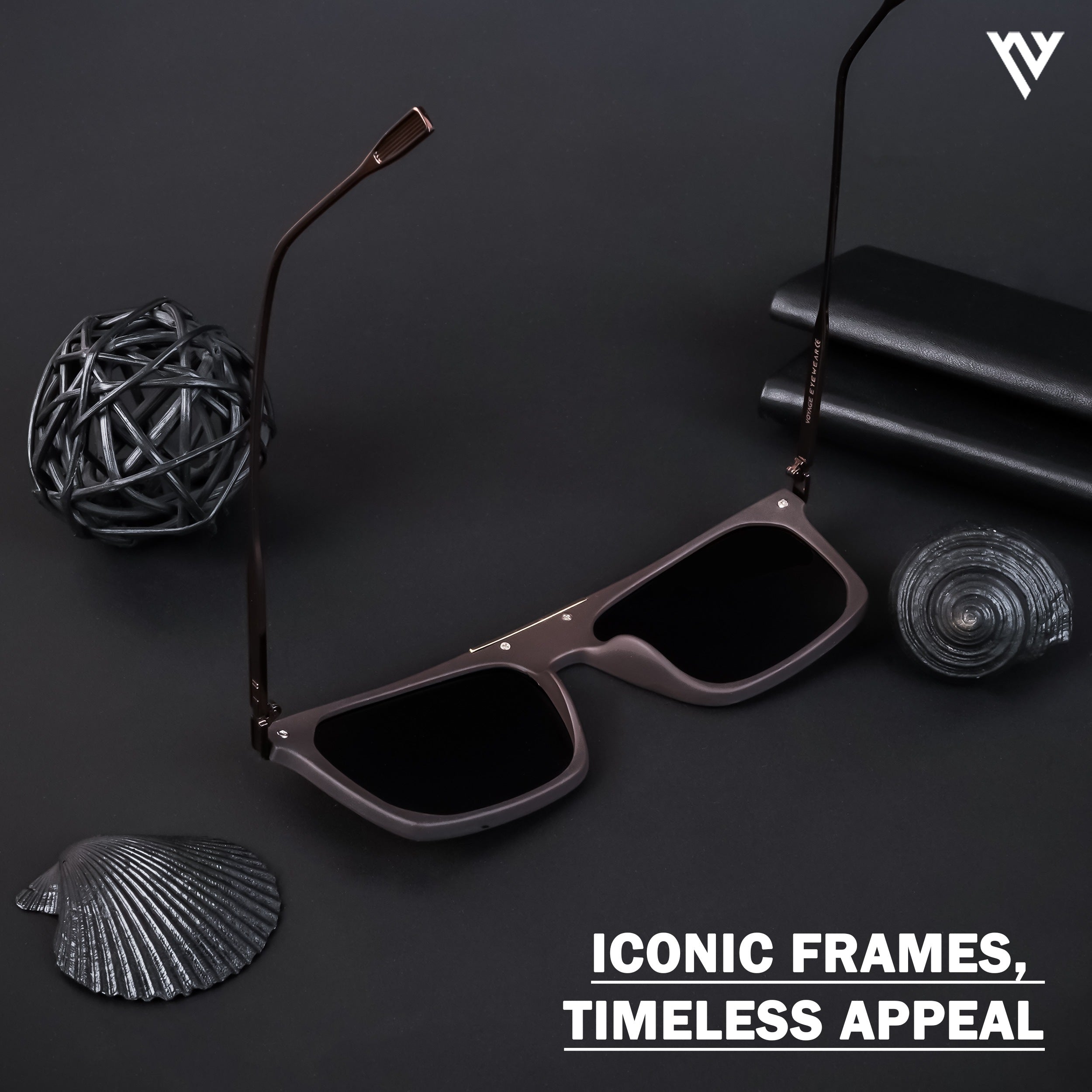 Voyage Exclusive Brown Polarized Wayfarer Sunglasses for Men & Women (20089PMG4449)