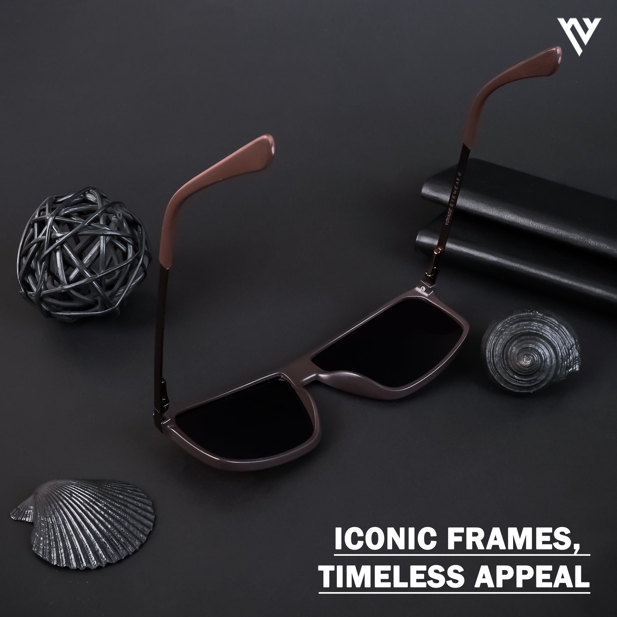 Voyage Exclusive Brown Polarized Wayfarer Sunglasses for Men & Women (20080PMG4446)