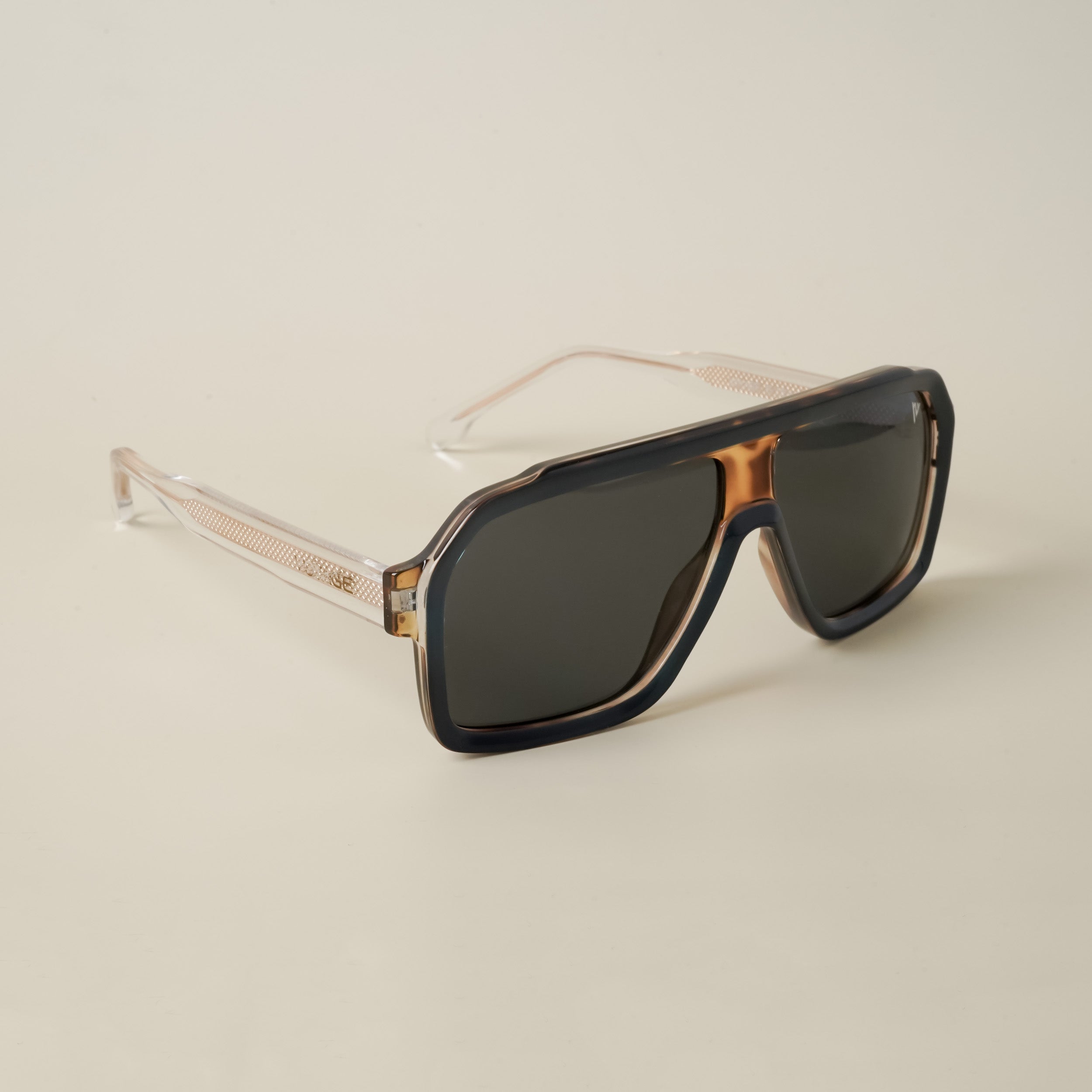 Voyage Grey Wrap Around Sunglasses for Men & Women - MG4745