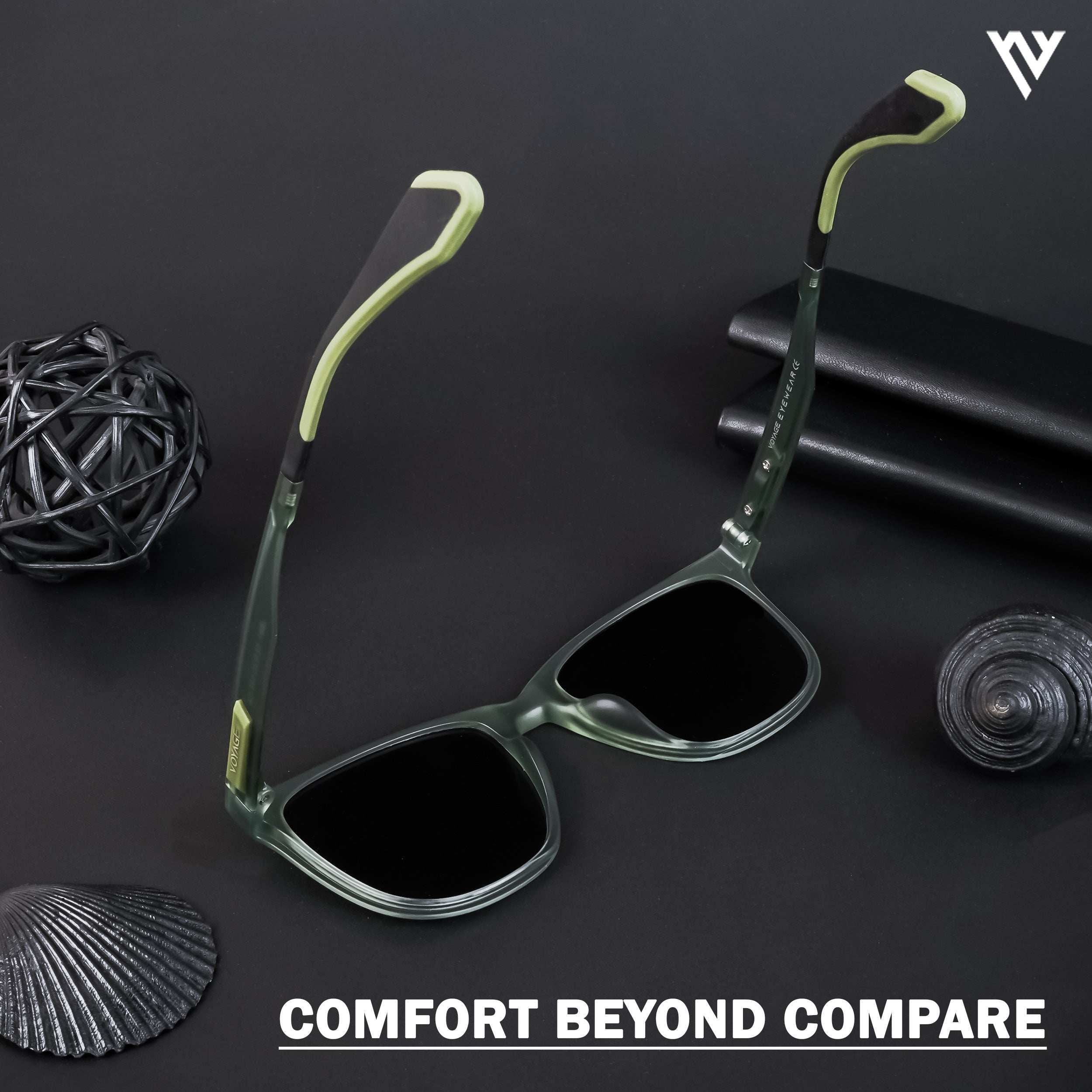 Active Green Polarized Wayfarer Sunglasses - PMG4468