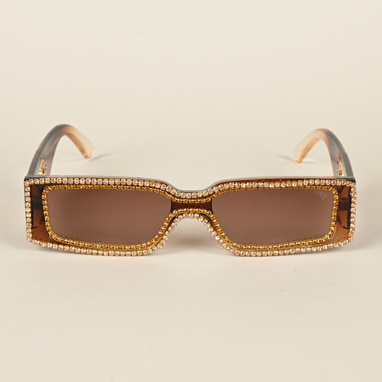 Voyage Brown Rectangle Sunglasses for Men & Women - MG4363