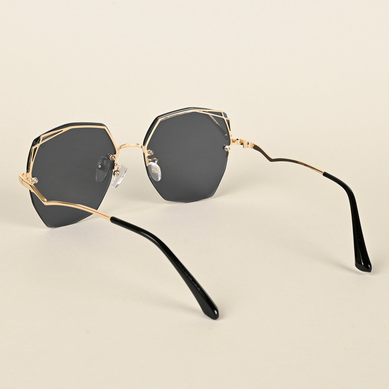 Voyage Black Geometric Sunglasses for Women (443MG4334)