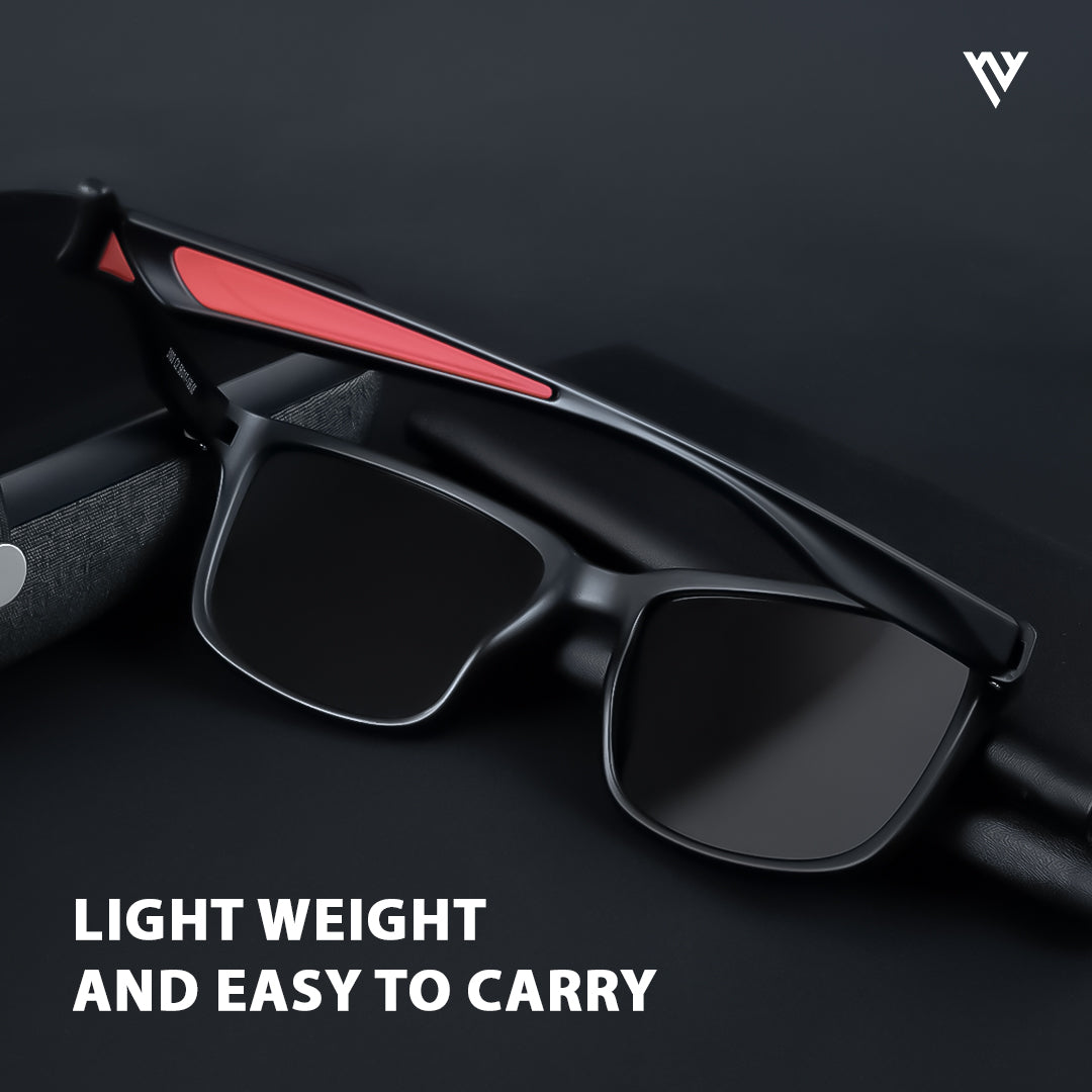 Terra | Wayfarer Matt Black Polarized Wayfarer Sunglasses - PMG3963