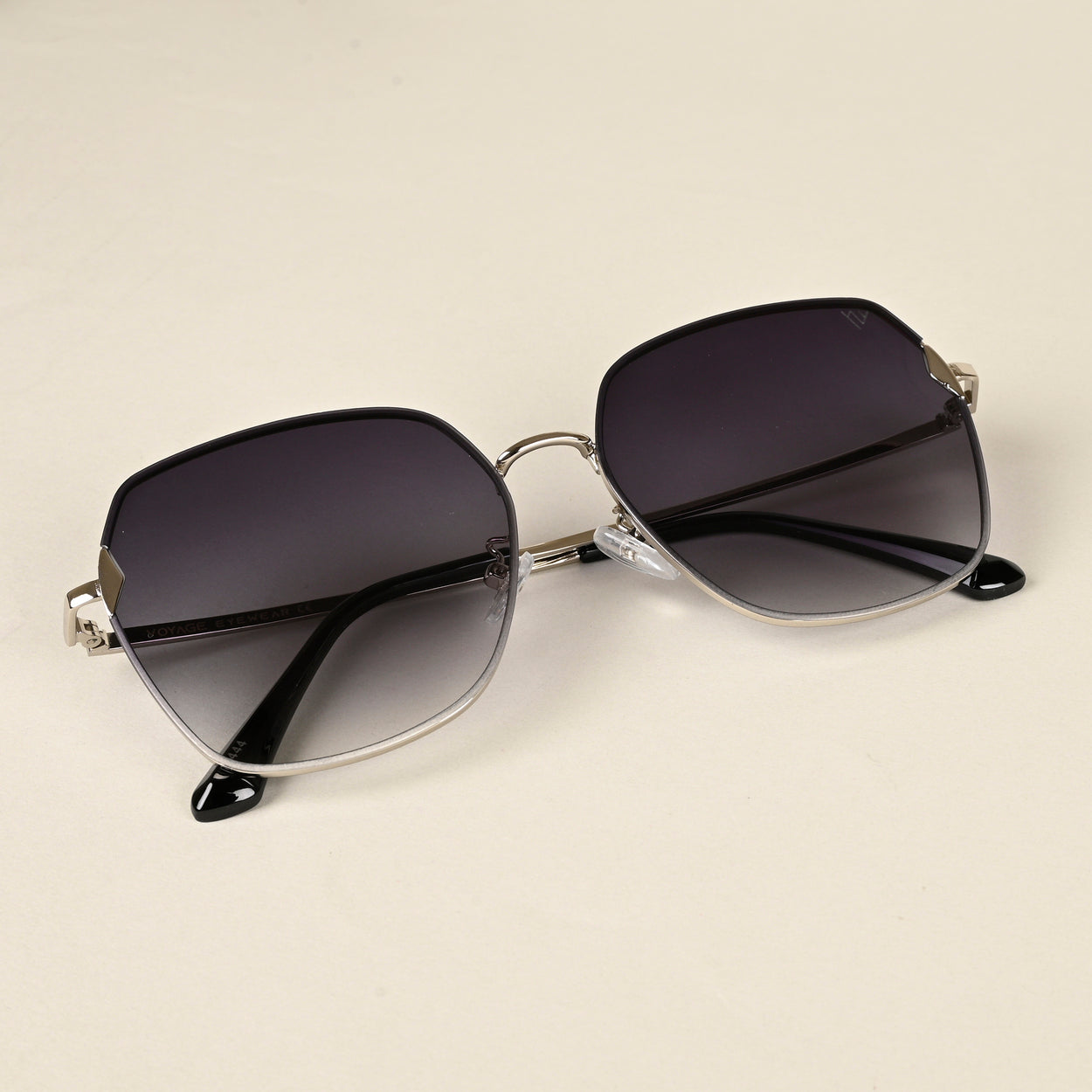 Voyage Grey Oversize Sunglasses for Women (444MG4327)