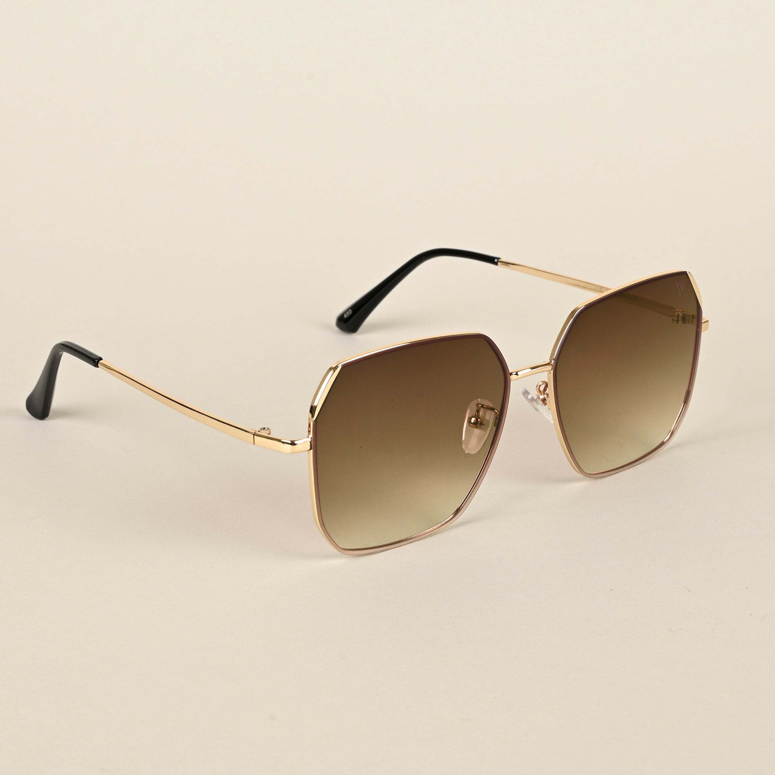 Voyage Brown Square Sunglasses for Men & Women - MG4338