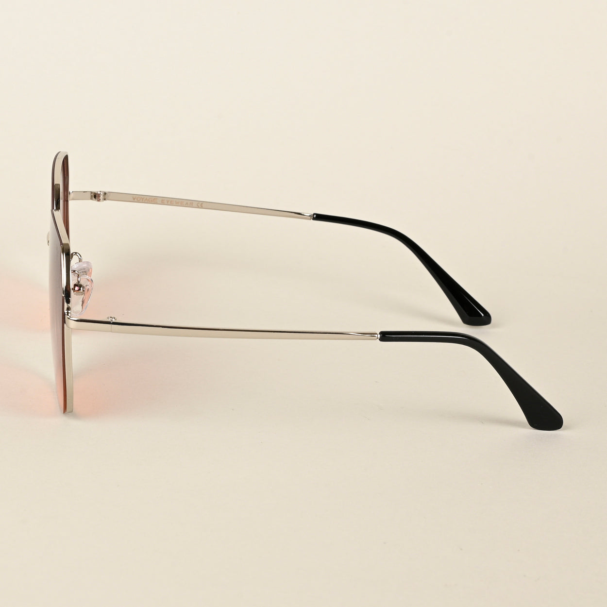 Voyage Grey & Orange Square Sunglasses for Men & Women - MG4340