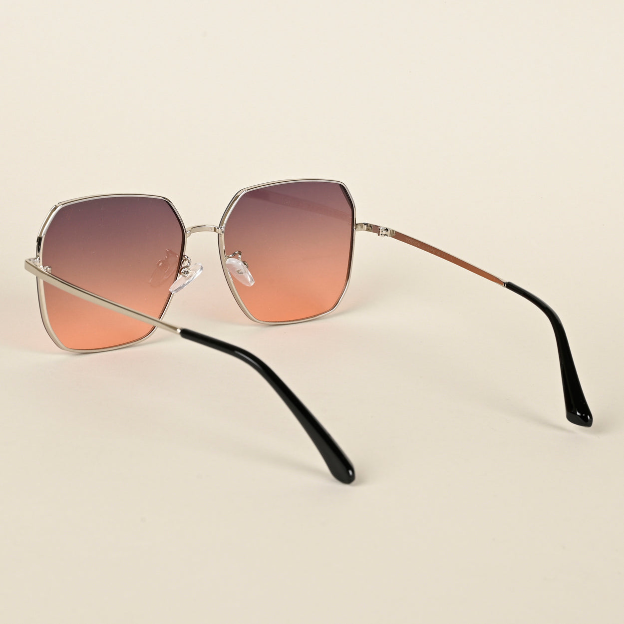 Voyage Grey & Orange Square Sunglasses for Men & Women - MG4340