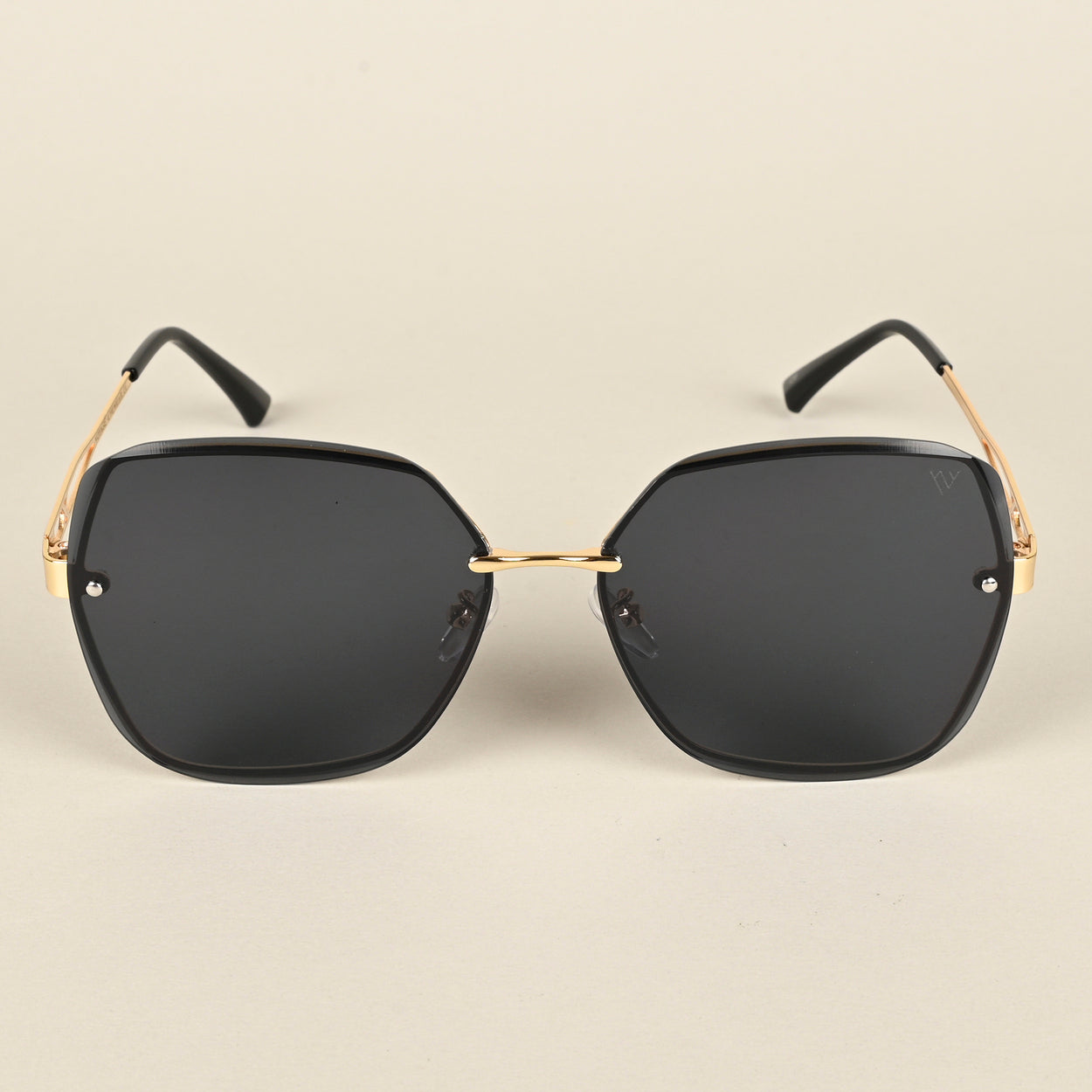 Voyage Black Oversize Sunglasses for Women (456MG4317)