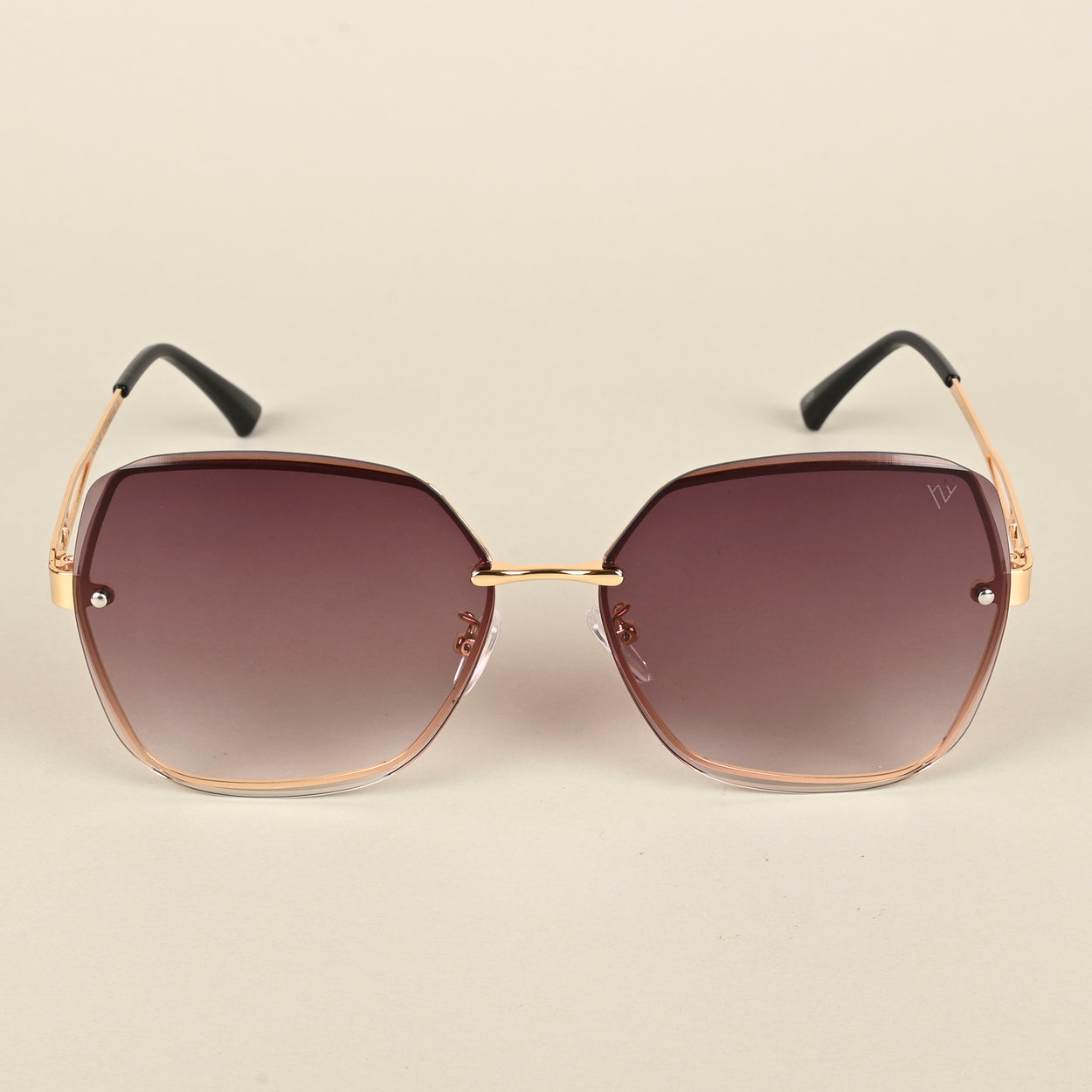 Voyage Brown Oversize Sunglasses for Women (456MG4318)