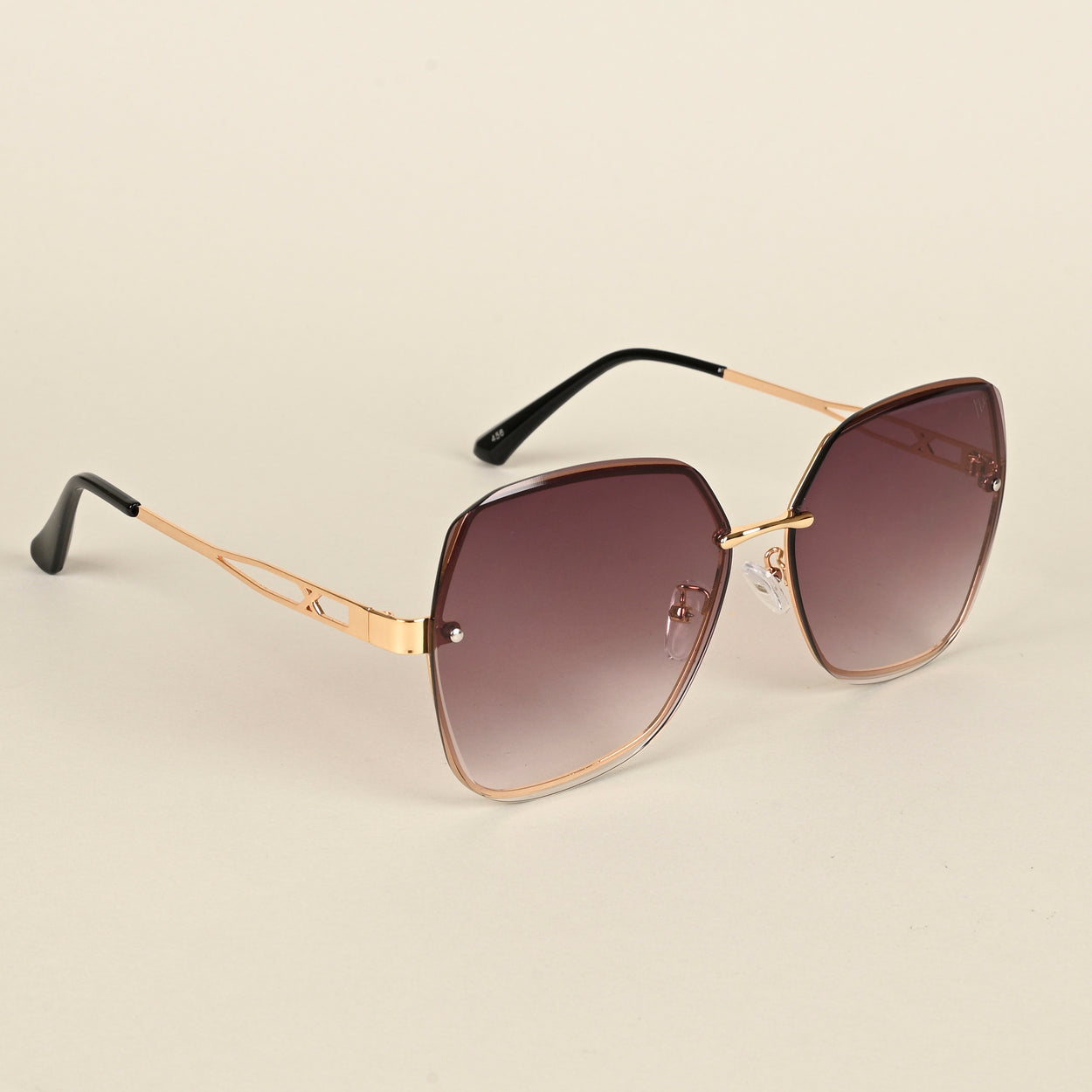 Voyage Brown Oversize Sunglasses for Women (456MG4318)