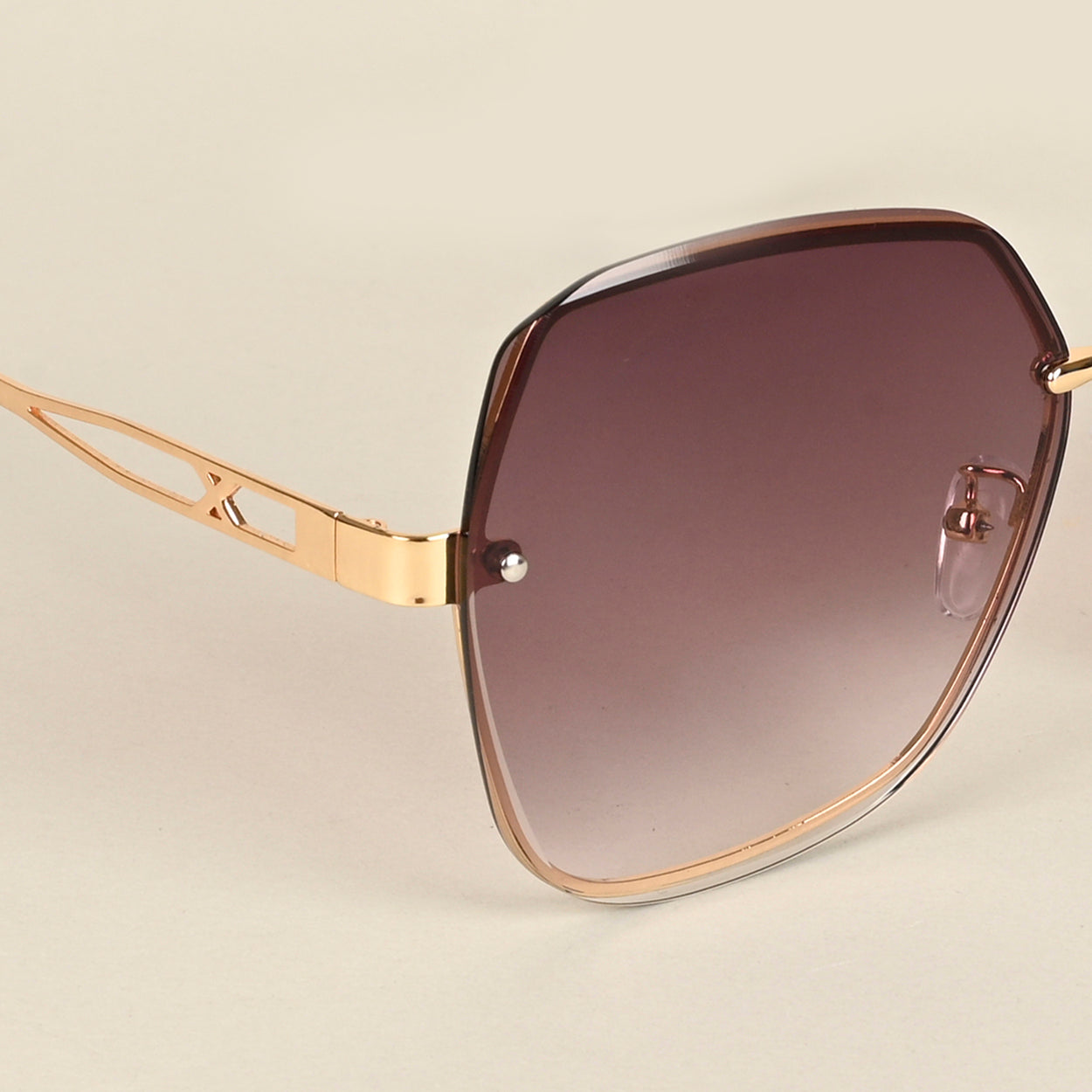 Voyage Brown Oversize Sunglasses for Women (456MG4318)