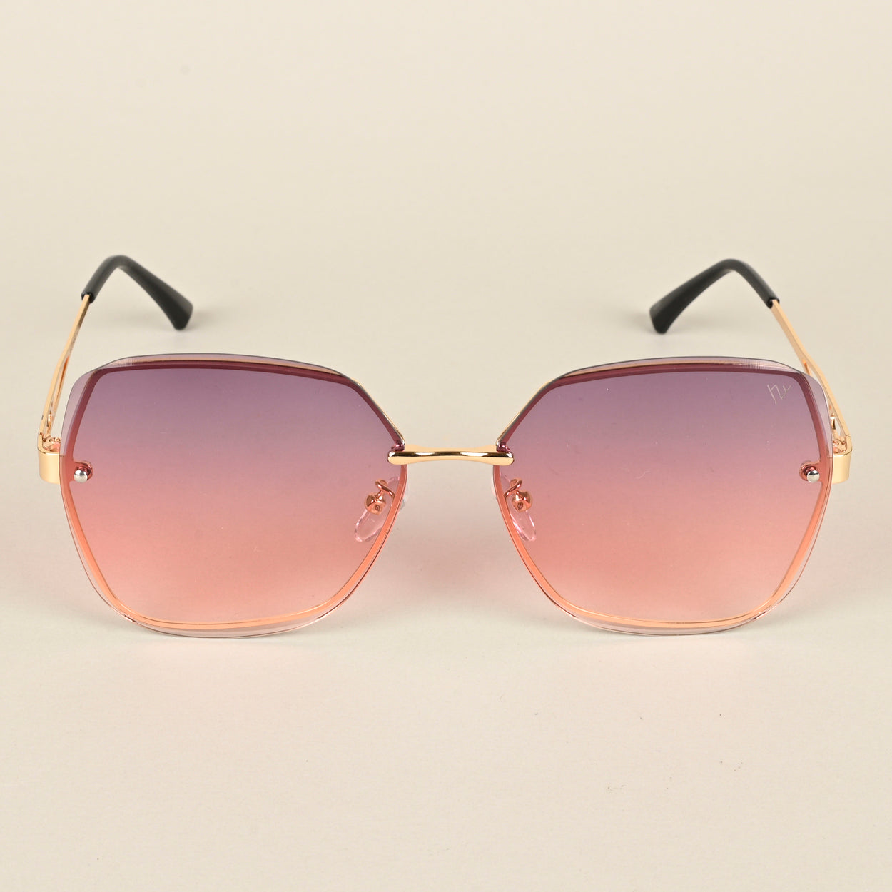 Voyage Pink & Purple Oversize Sunglasses for Women (456MG4320)