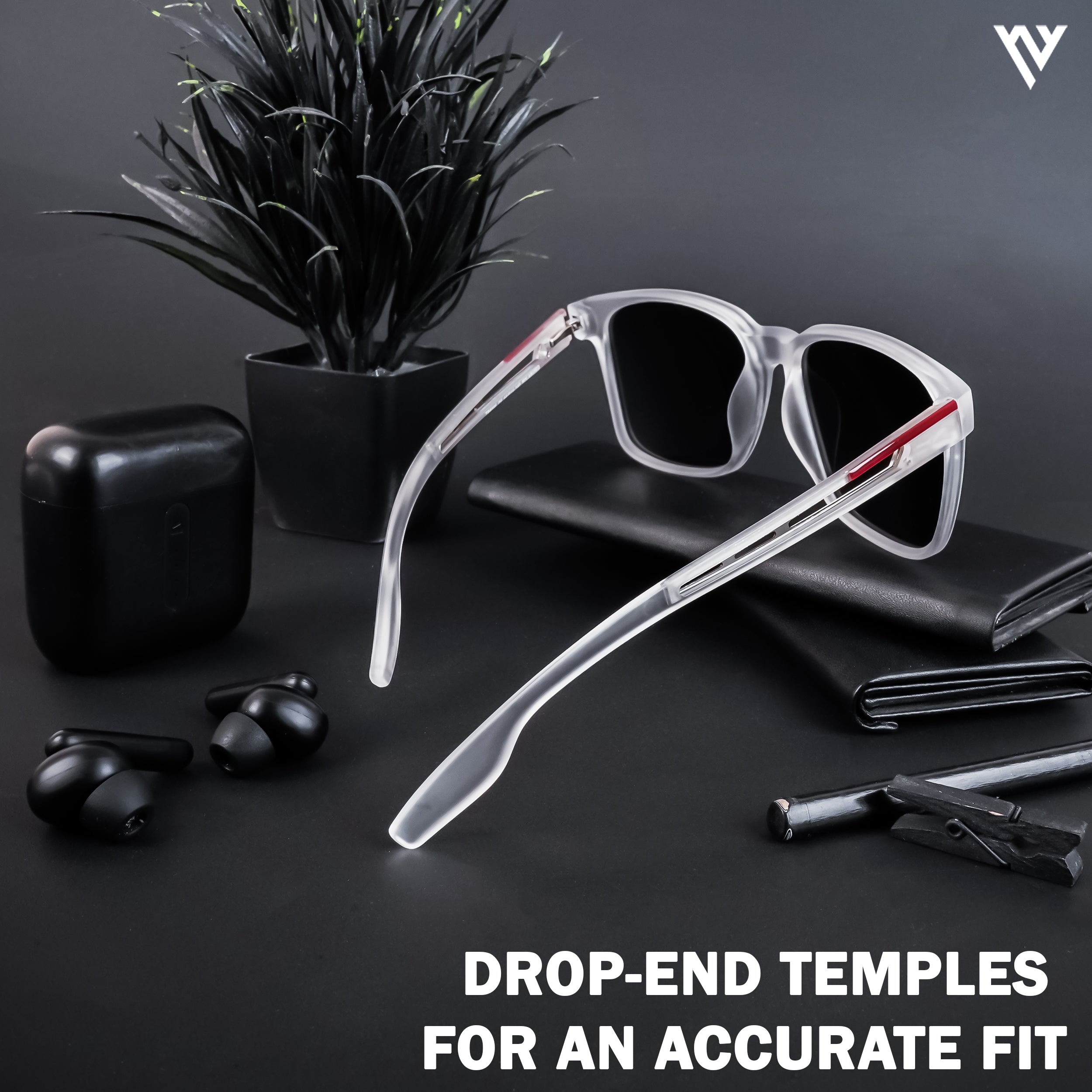Transparent Polarized Wayfarer Sunglasses - PMG4488