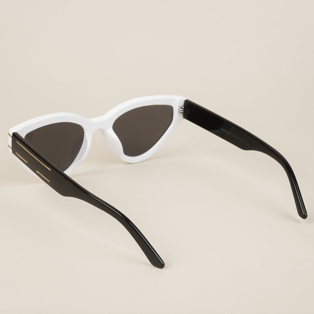 Voyage Black Cateye Sunglasses for Women - MG4174