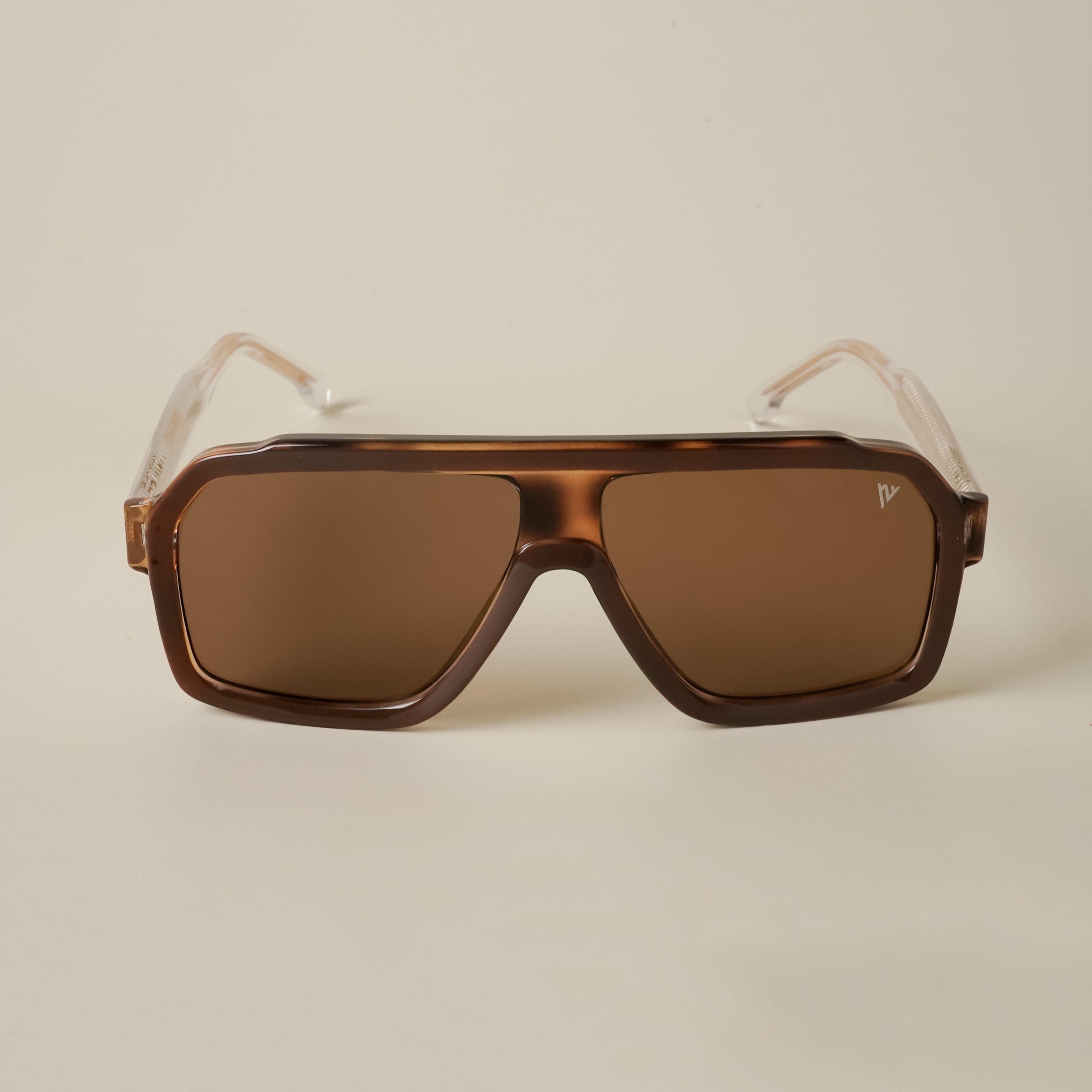 Voyage Brown Wrap Around Sunglasses for Men & Women - MG4744