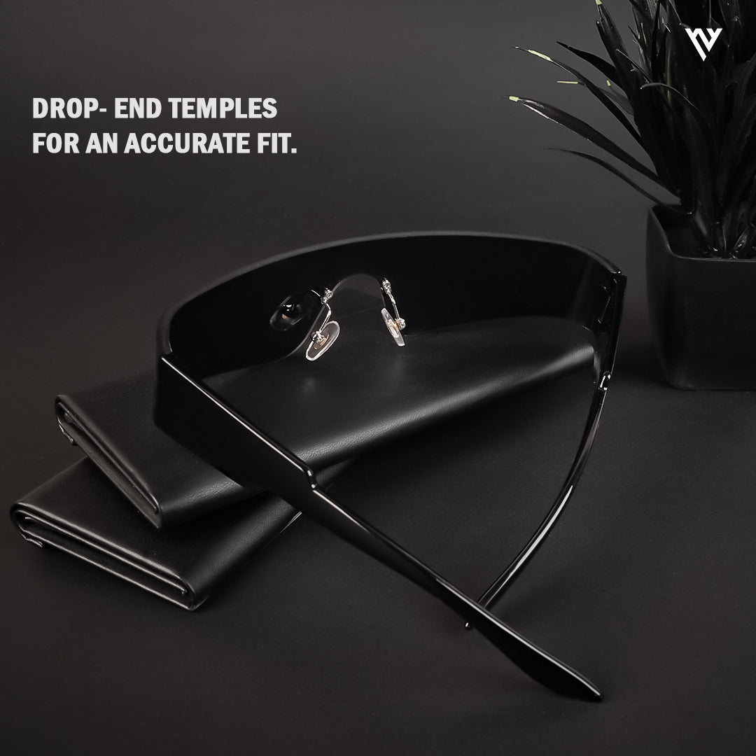 Xylar | Black Polarized Wrap Around Sunglasses - PMG4022