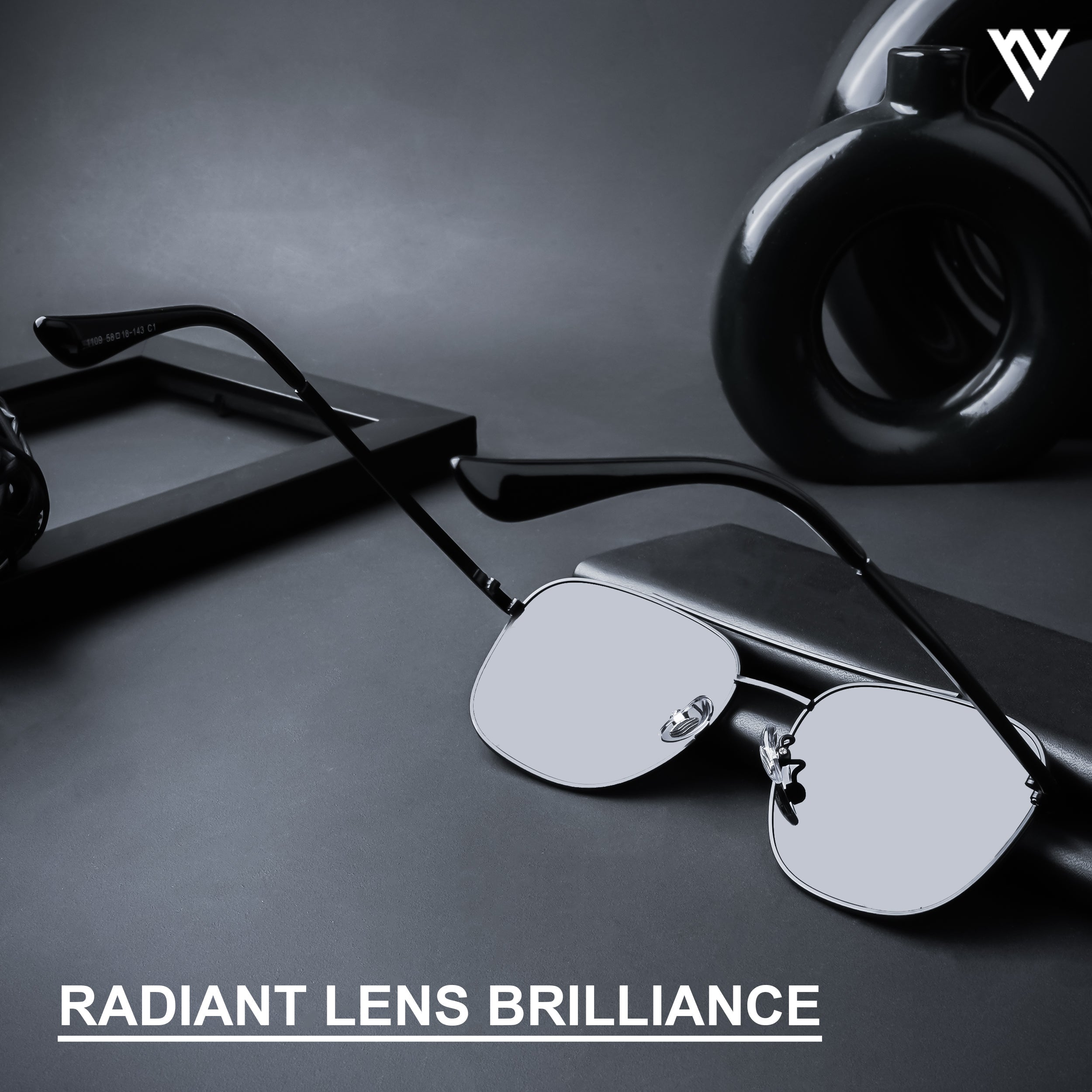 The Muse | Black Polarized Wayfarer Sunglasses - PMG4582