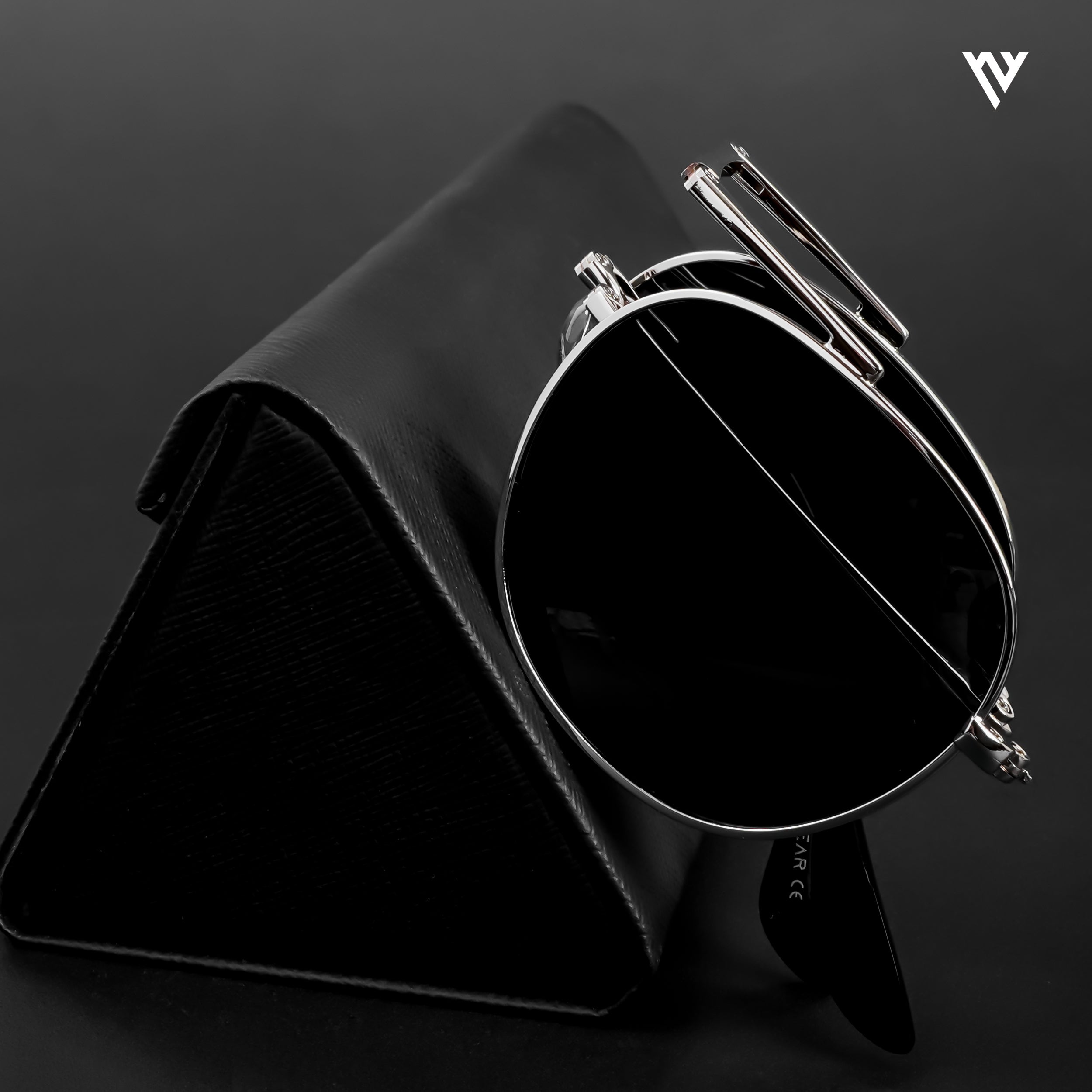 Voyage Exclusive Silver Foldable Polarized Wayfarer Sunglasses for Men & Women - PMG4826