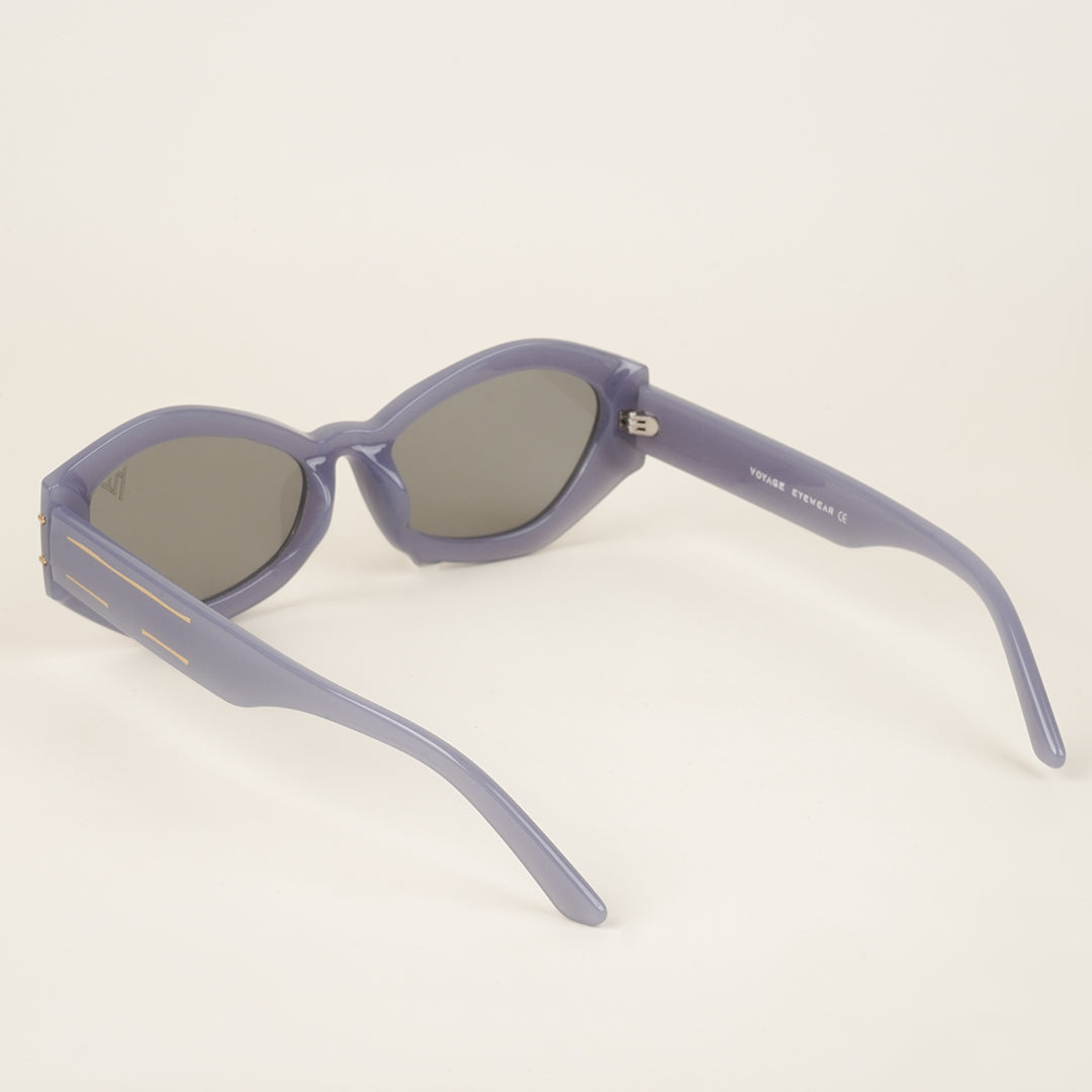Voyage Grey Oval Sunglasses for Women (2312MG4171)