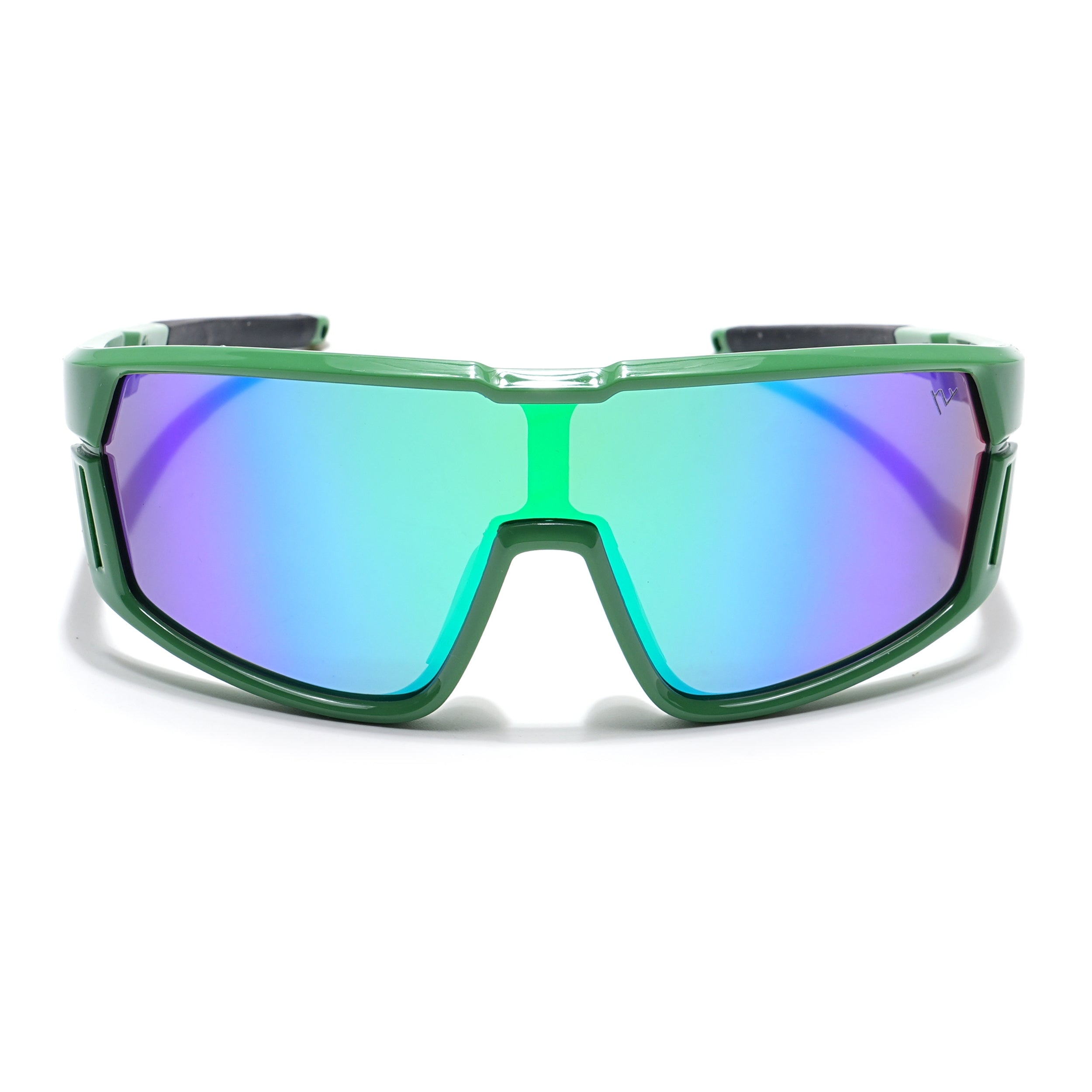 Drift Sunglasses for Kids -6 yrs To 12 yrs (Multicolor Lens | Green Frame - PMG6067)