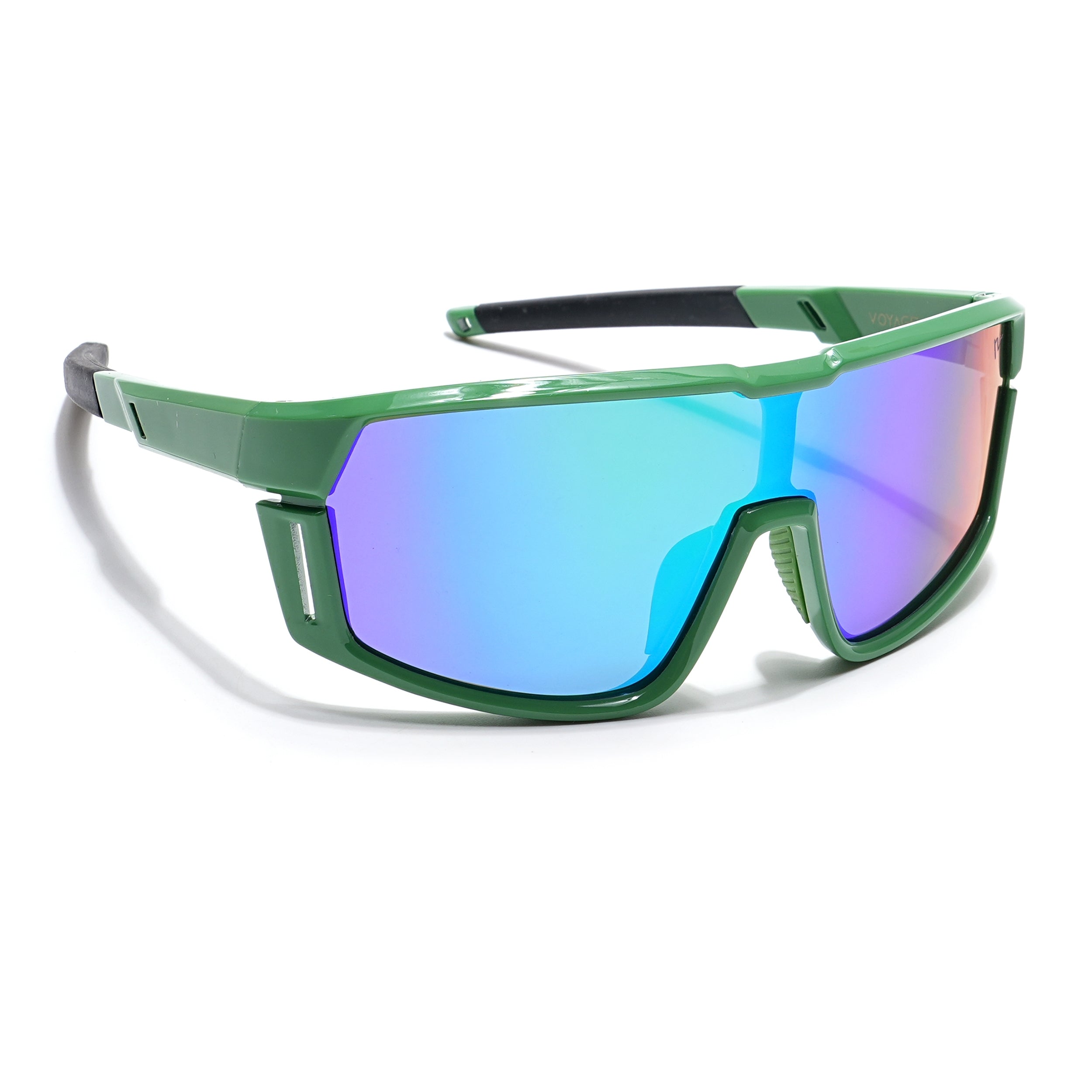 Drift Sunglasses for Kids -6 yrs To 12 yrs (Multicolor Lens | Green Frame - PMG6067)