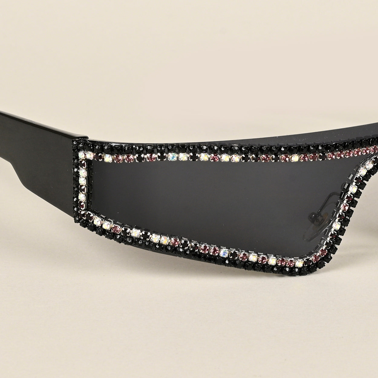 Voyage Black Wrap-Around Sunglasses for Men & Women - MG4348