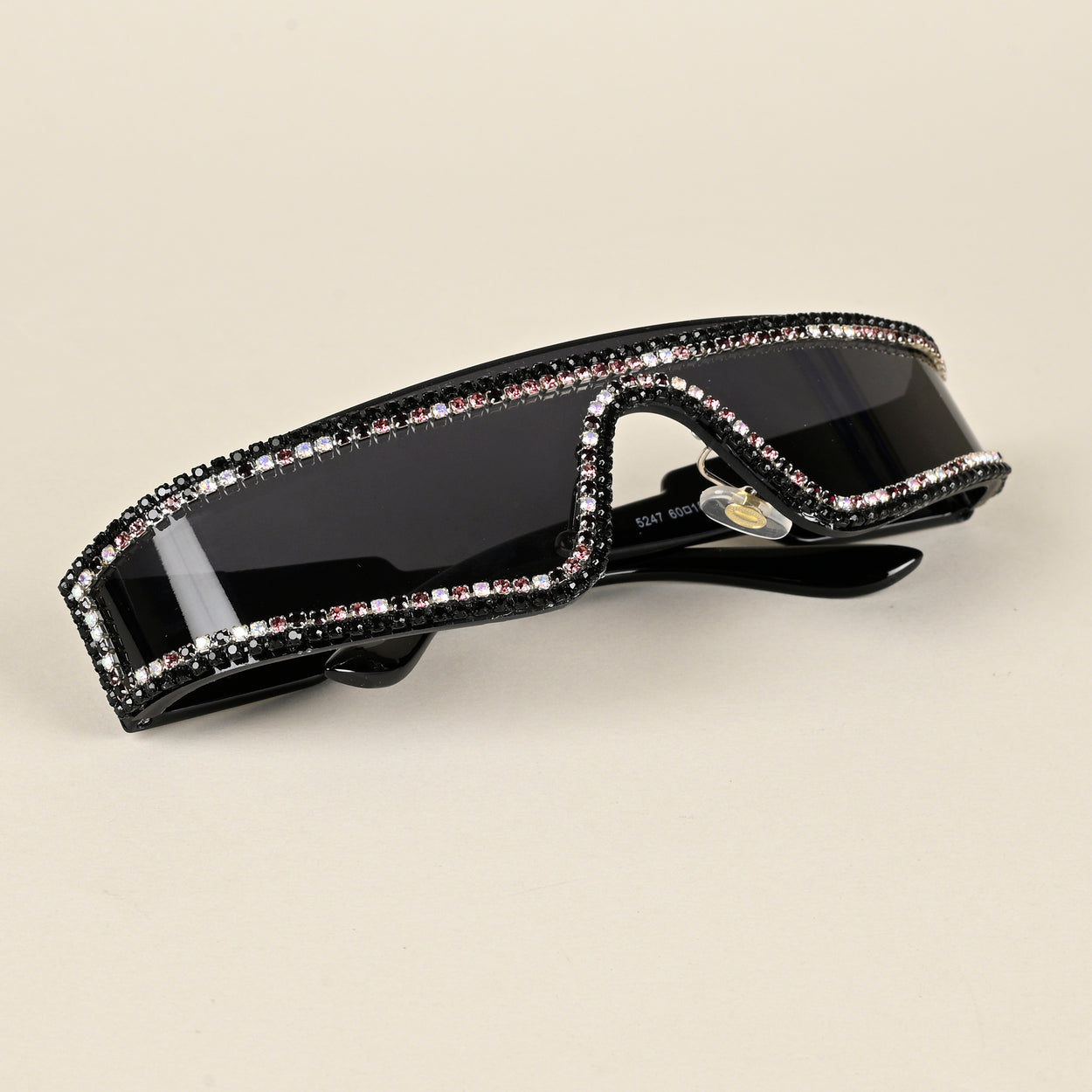Voyage Black Wrap-Around Sunglasses for Men & Women - MG4348