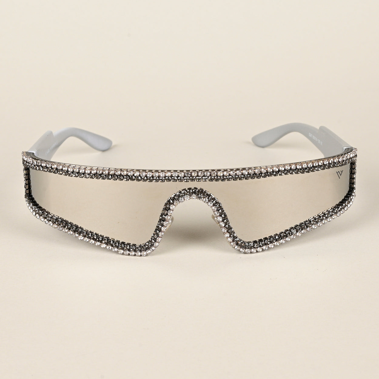 Voyage Silver Wrap-Around Sunglasses for Men & Women - MG4349