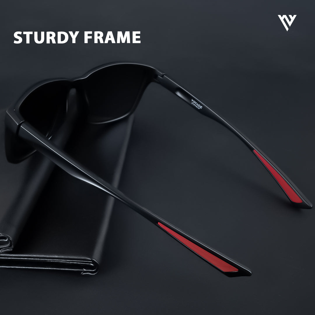 Terra | Wayfarer Matt Black Polarized Wayfarer Sunglasses - PMG3963