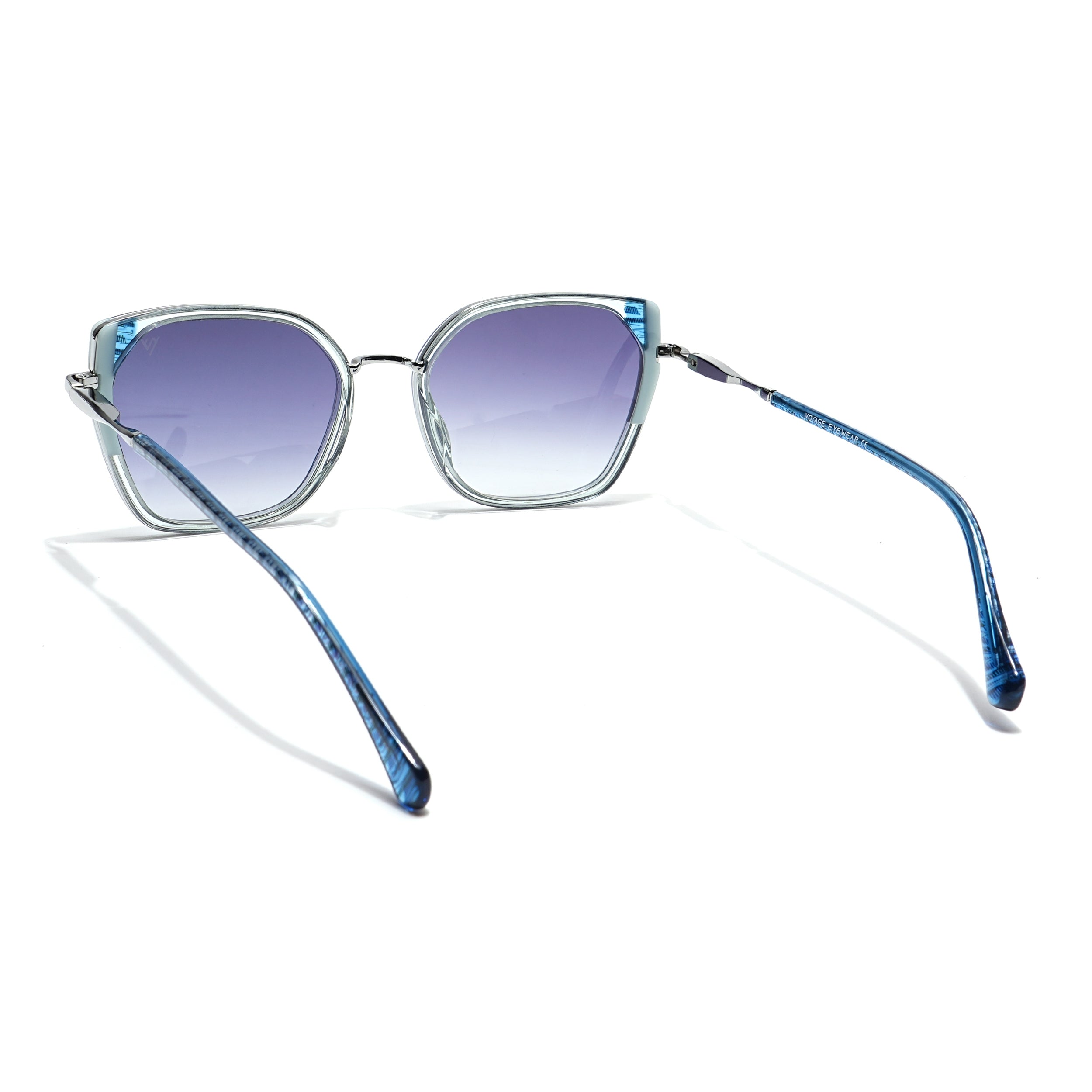 Voyage Select Cateye Sunglasses (Grey & Clear Lens | Grey Frame - SLMG6106)