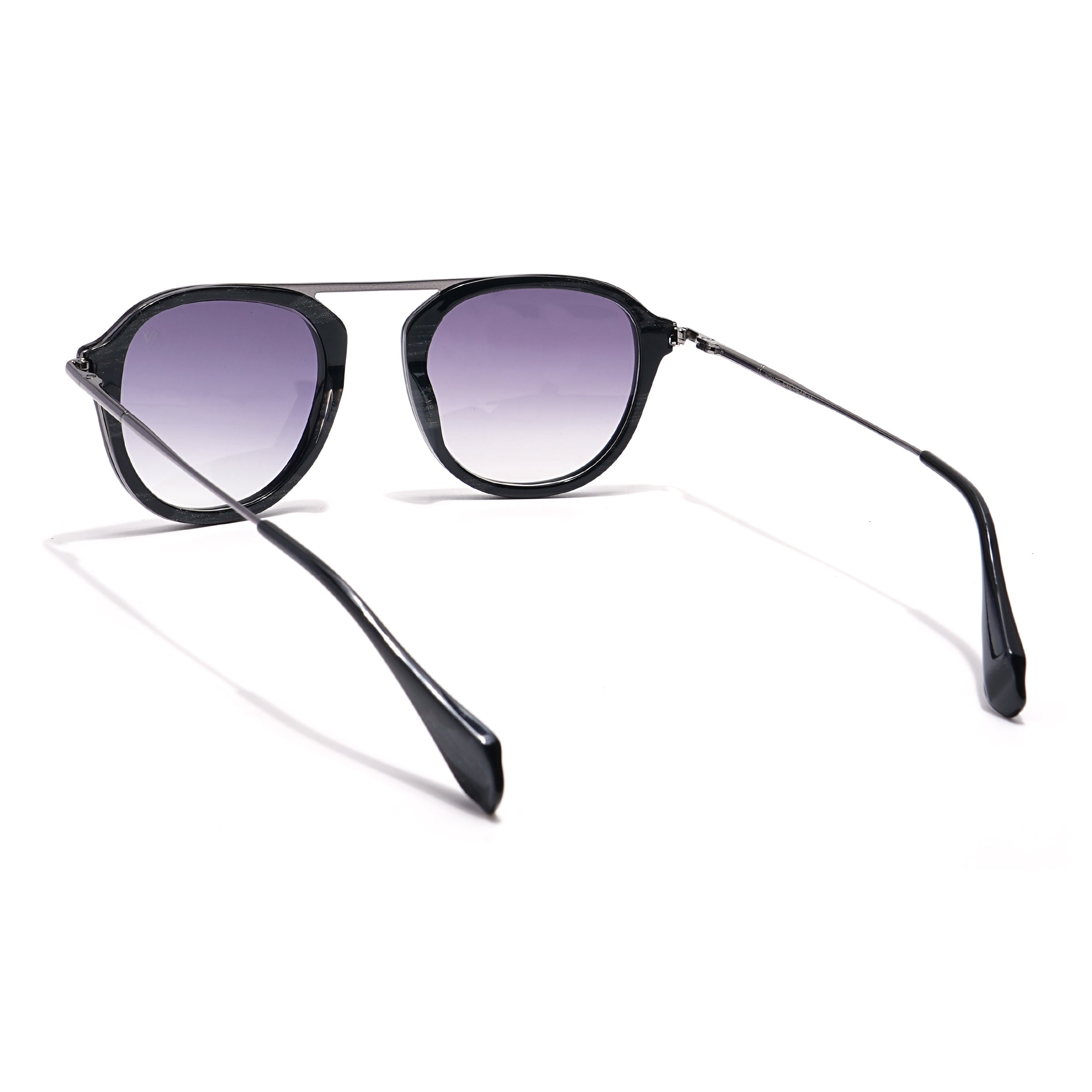 Voyage Select Wayfarer Sunglasses (Grey & Clear Lens | Black Frame - SLMG6114)