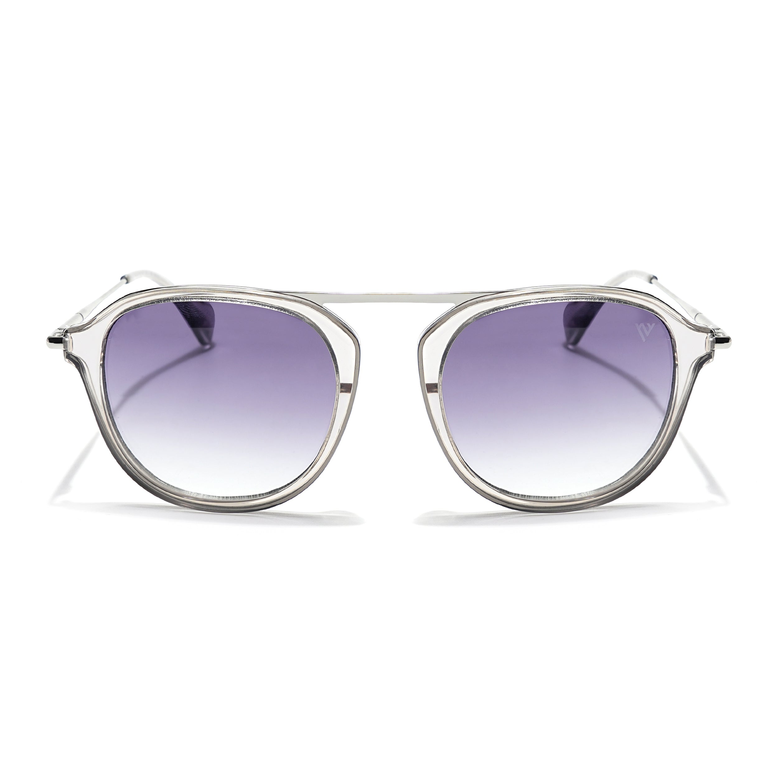 Voyage Select Wayfarer Sunglasses (Grey & Clear Lens | Transparent Grey Frame - SLMG6116)