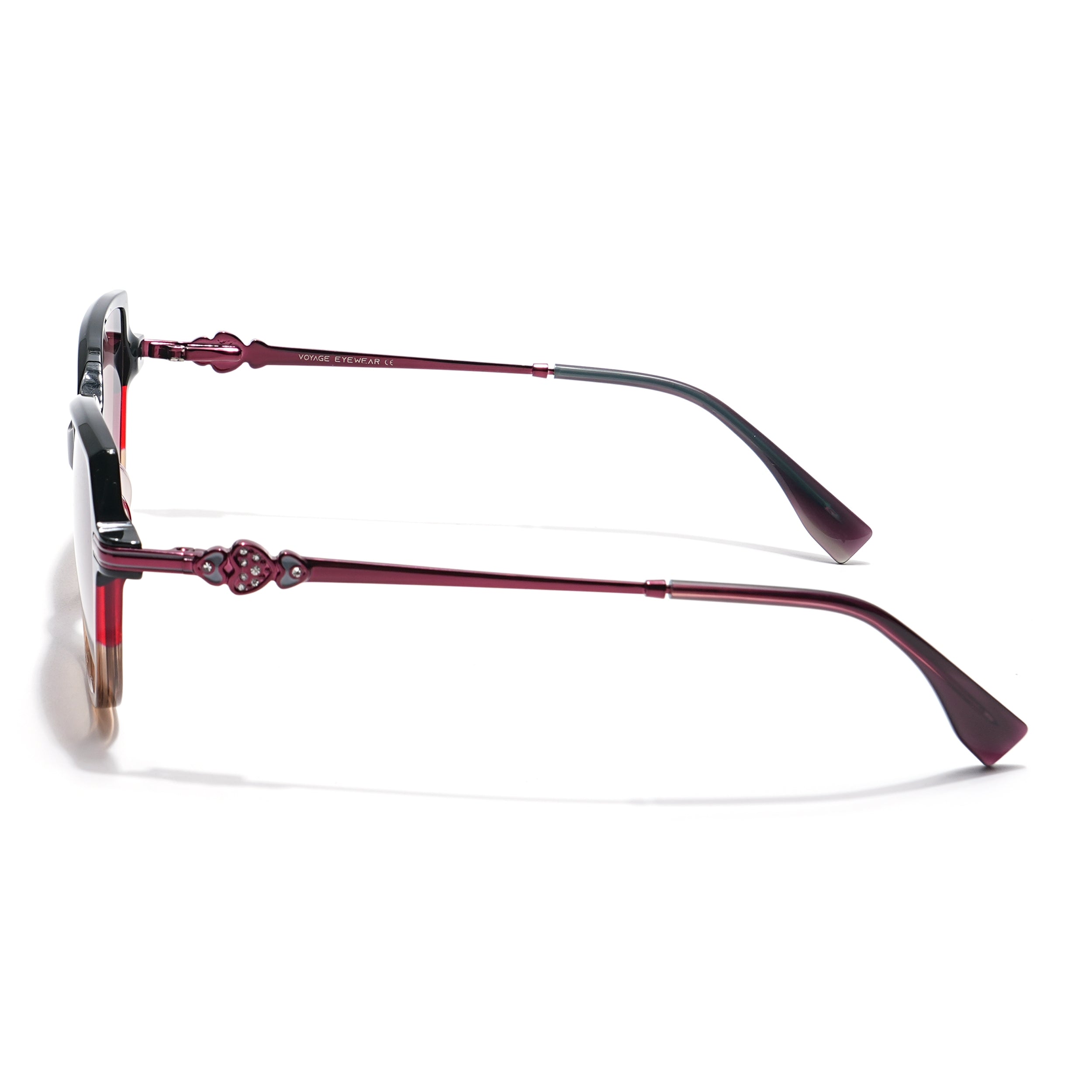 Voyage Select Square Sunglasses (Brown & Clear Lens | Multicolor Frame - SLMG6110)