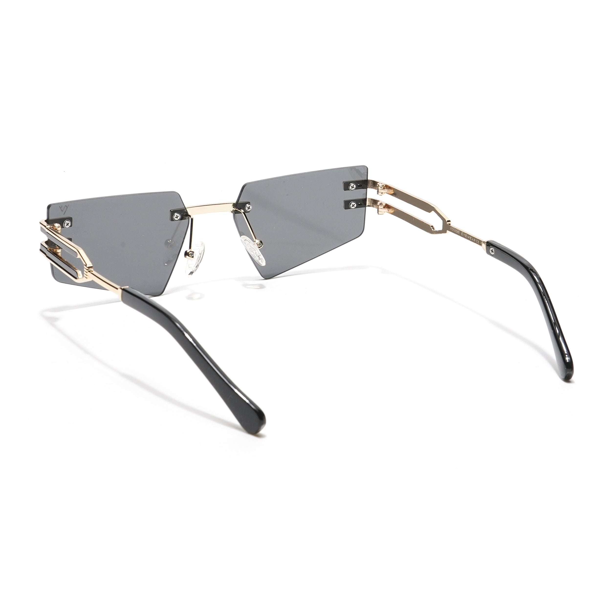 Prism | Black Rectangle Sunglasses - MG4201