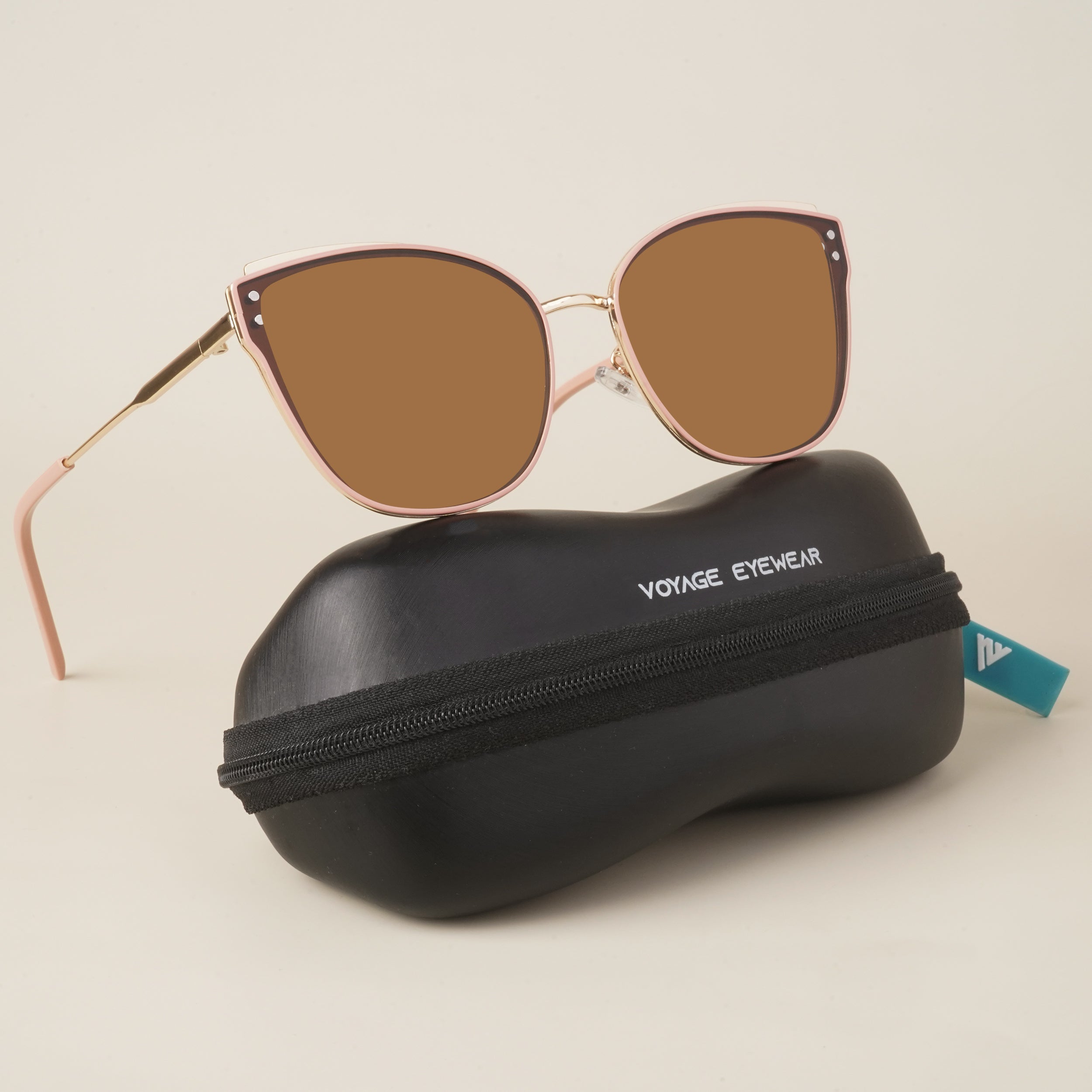 Voyage Cateye Brown Sunglasses MG2858