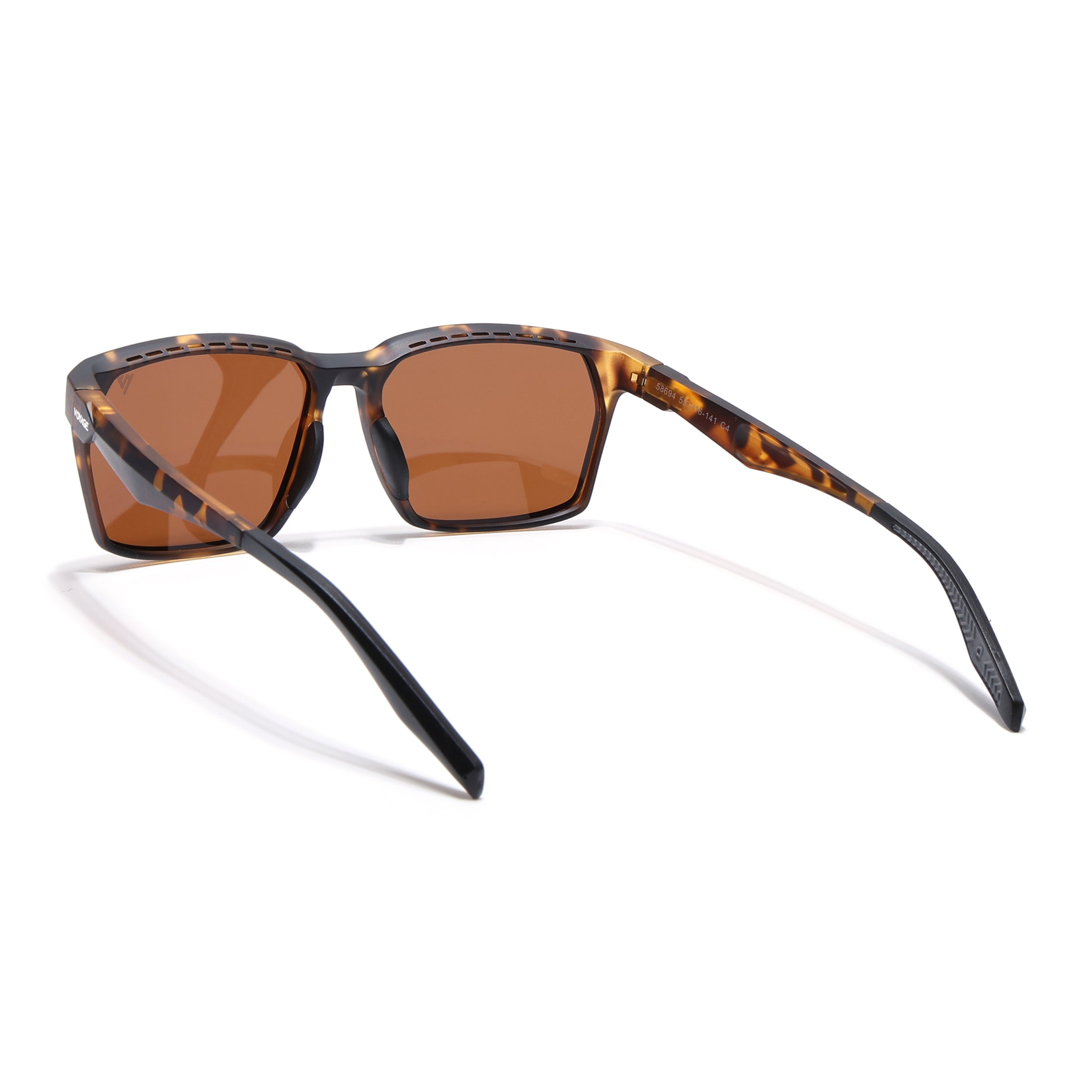 Wayfarer Polarized Sunglasses (Brown Lens | Demi Brown & Black Frame - PMG5288)