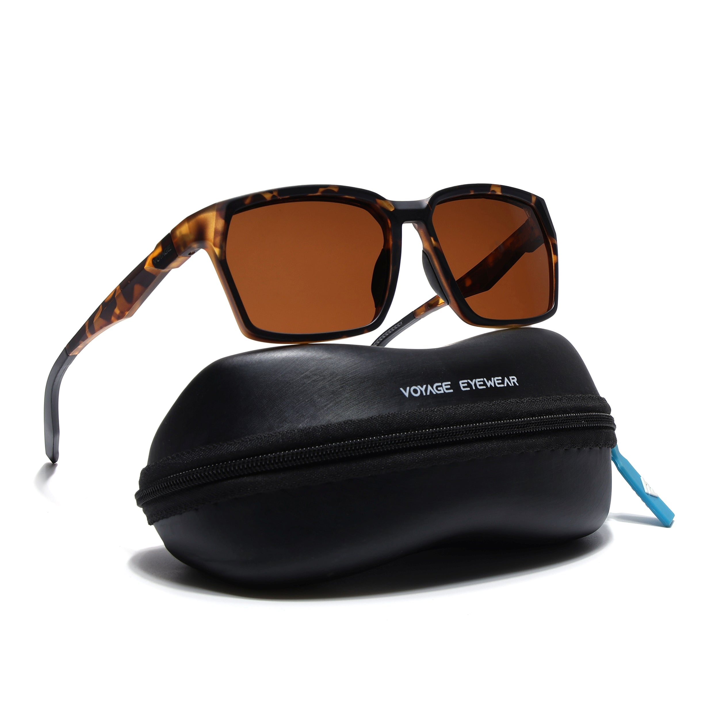 Wayfarer Polarized Sunglasses (Brown Lens | Demi Brown & Black Frame - PMG5288)