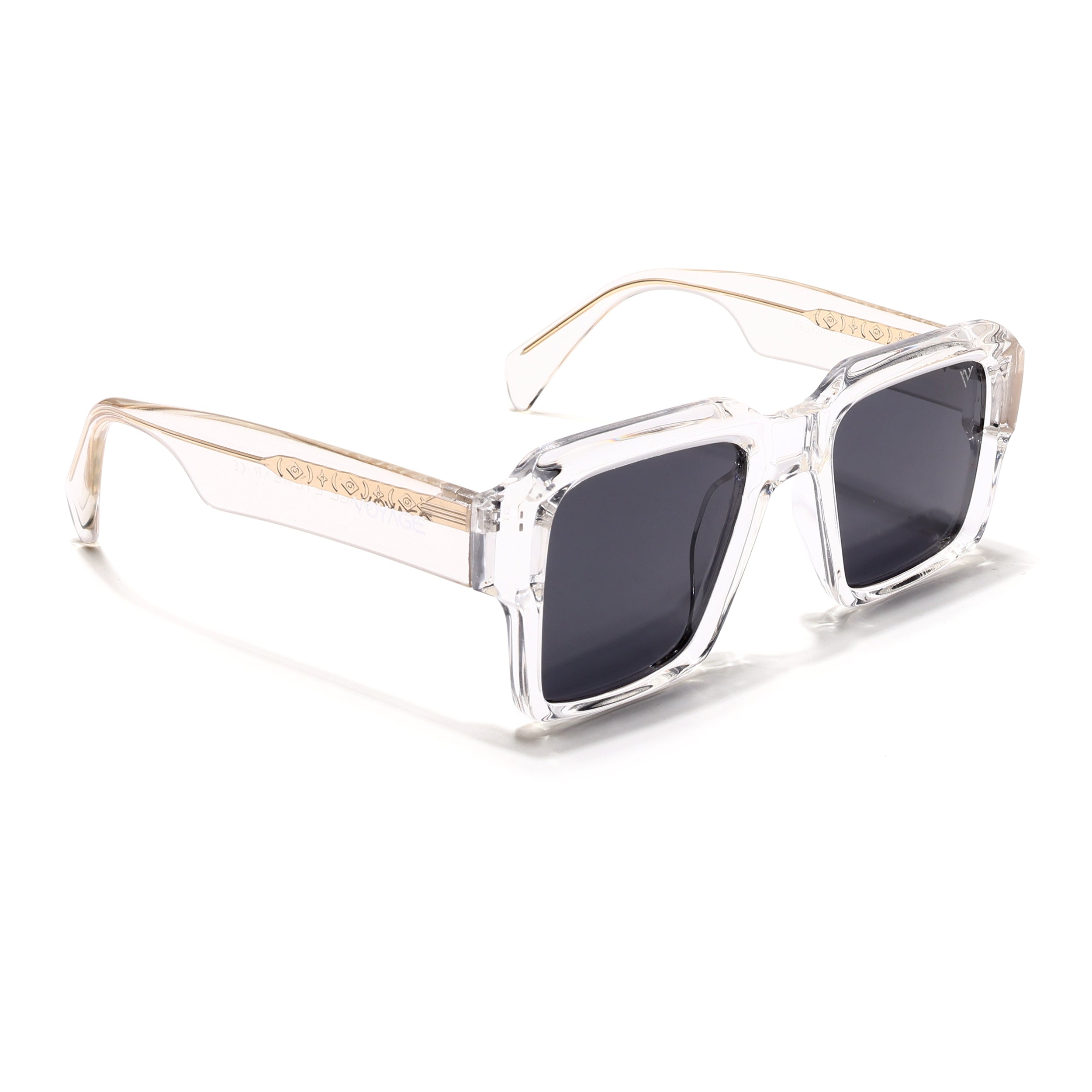 Flux | Transparent Polarized Wayfarer Sunglasses - PMG4752