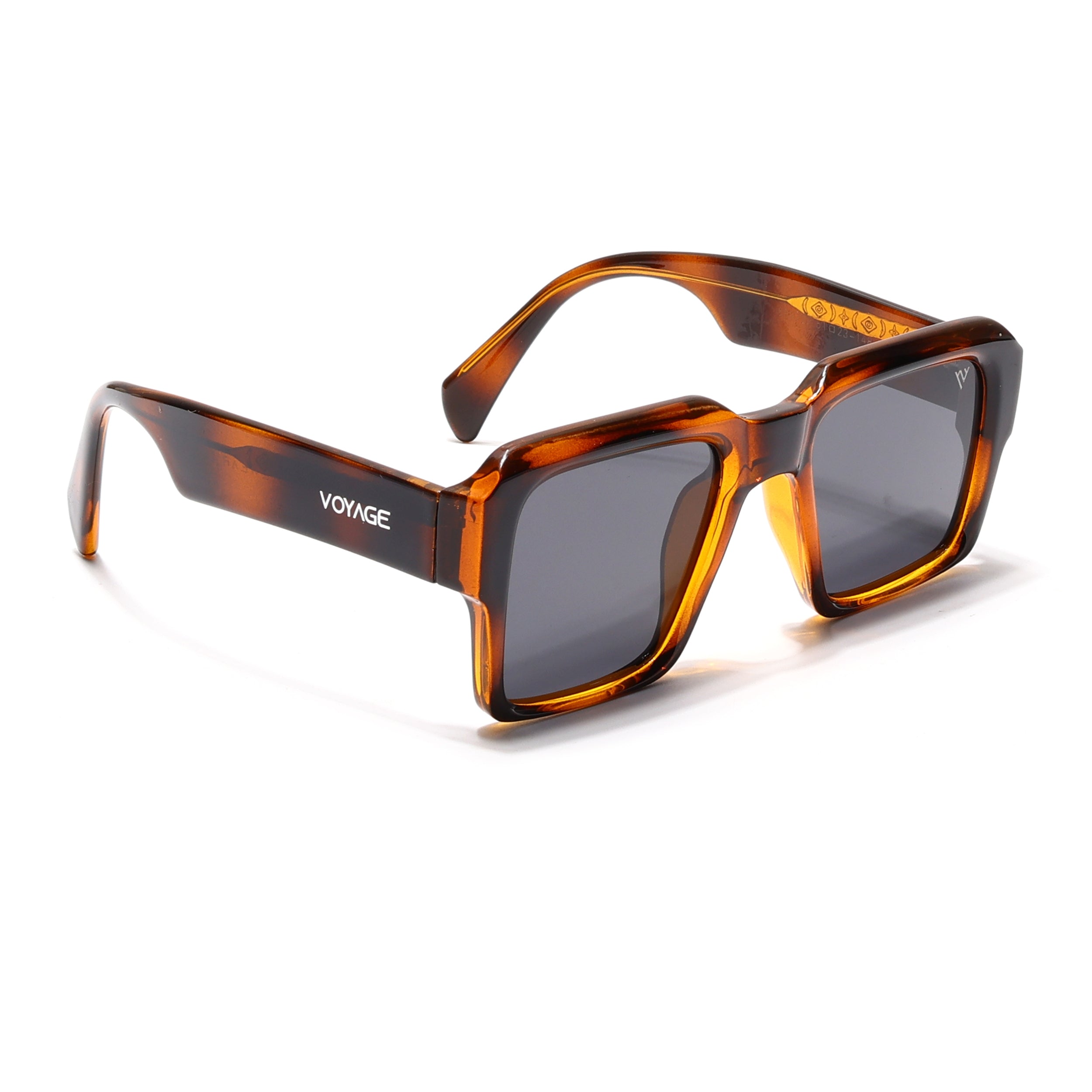 Flux | Demi Brown Polarized Wayfarer Sunglasses - PMG4755