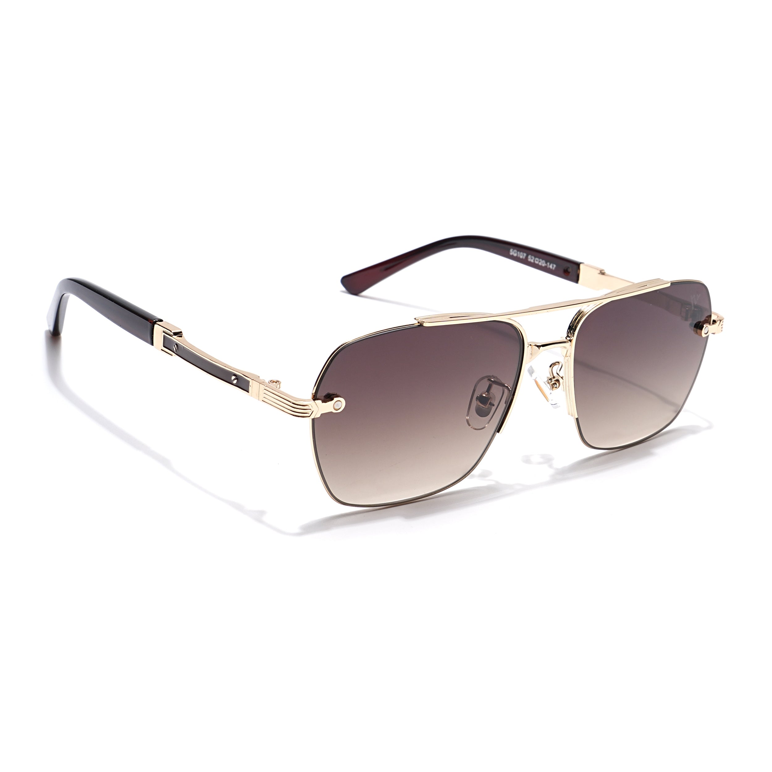 Wayfarer Sunglasses (Olive & Clear Lens | Golden Frame - MG6029)