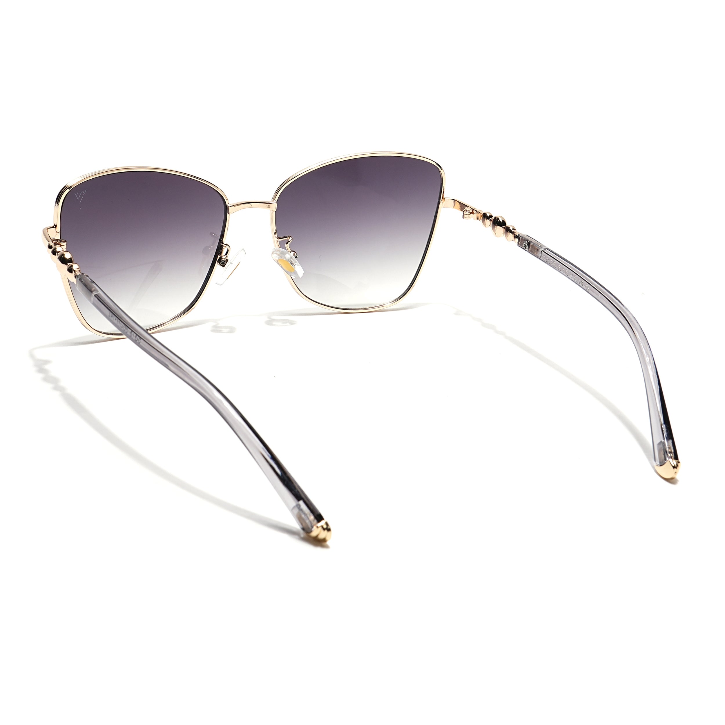 Cateye Sunglasses (Green & Clear Lens | Golden & Green Frame - MG5999)