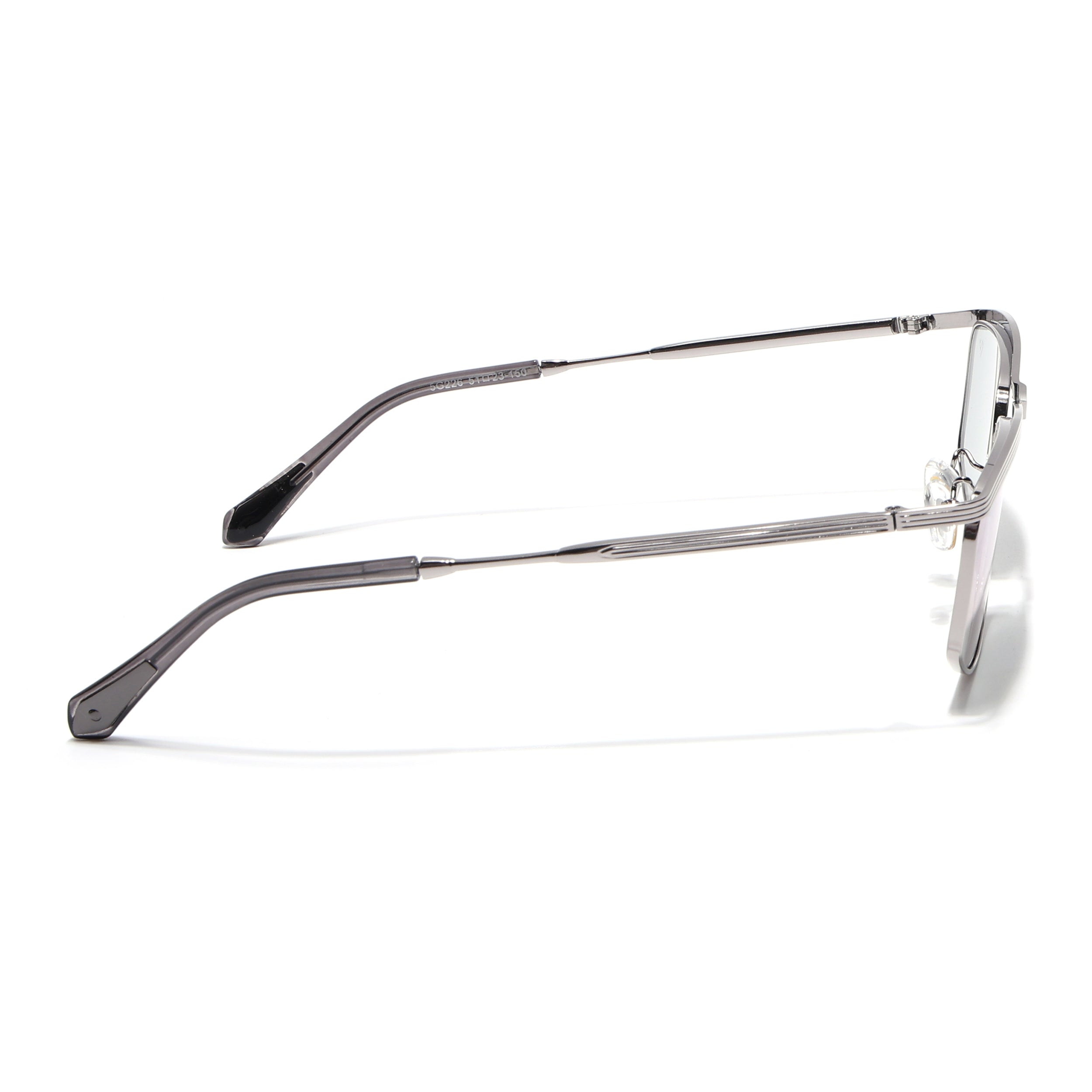 Rectangle Sunglasses for Men & Women (Clear Lens | Silver Frame - MG6903)