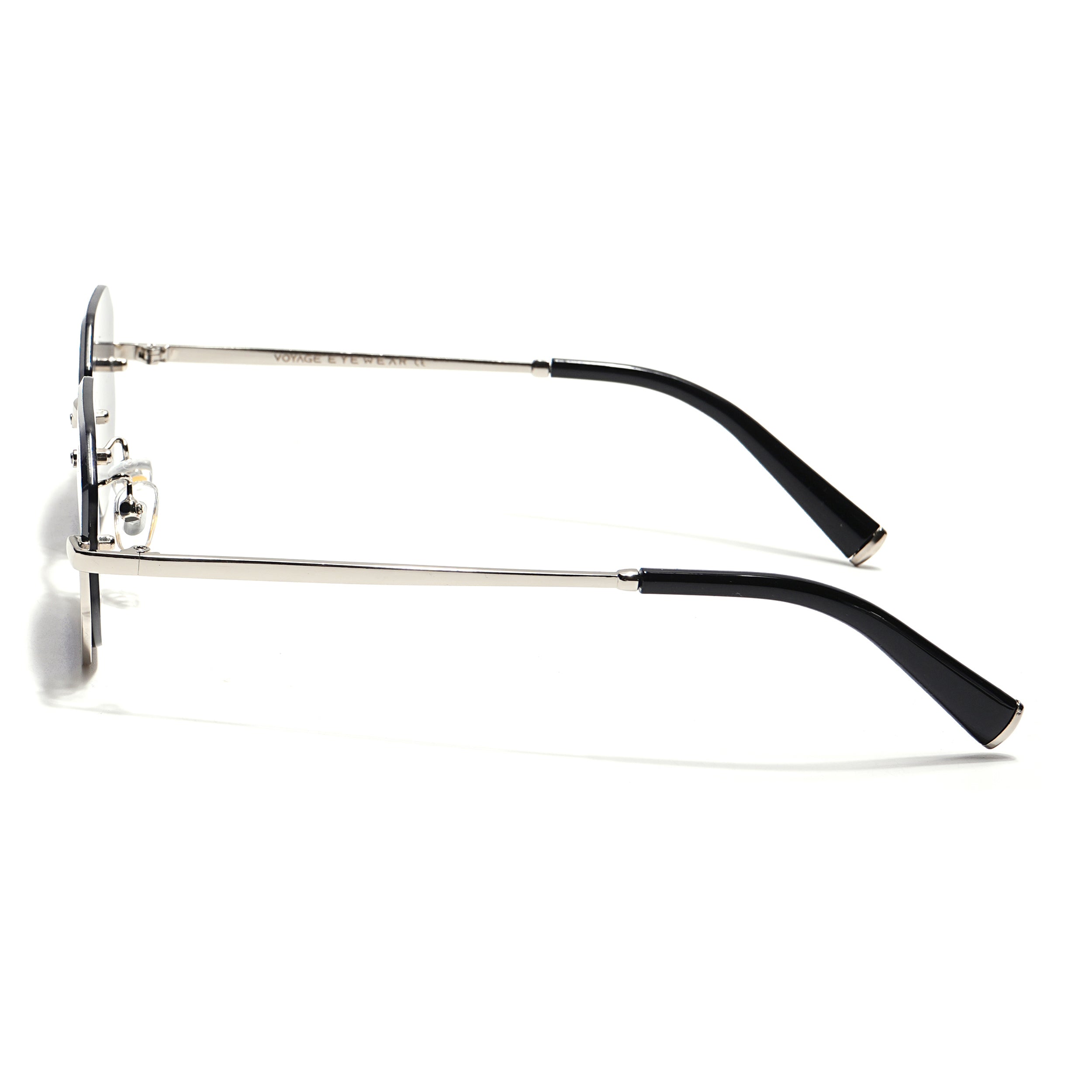 Hexagonal Sunglasses for Men & Women (Grey Lens | Silver Frame - MG7509)
