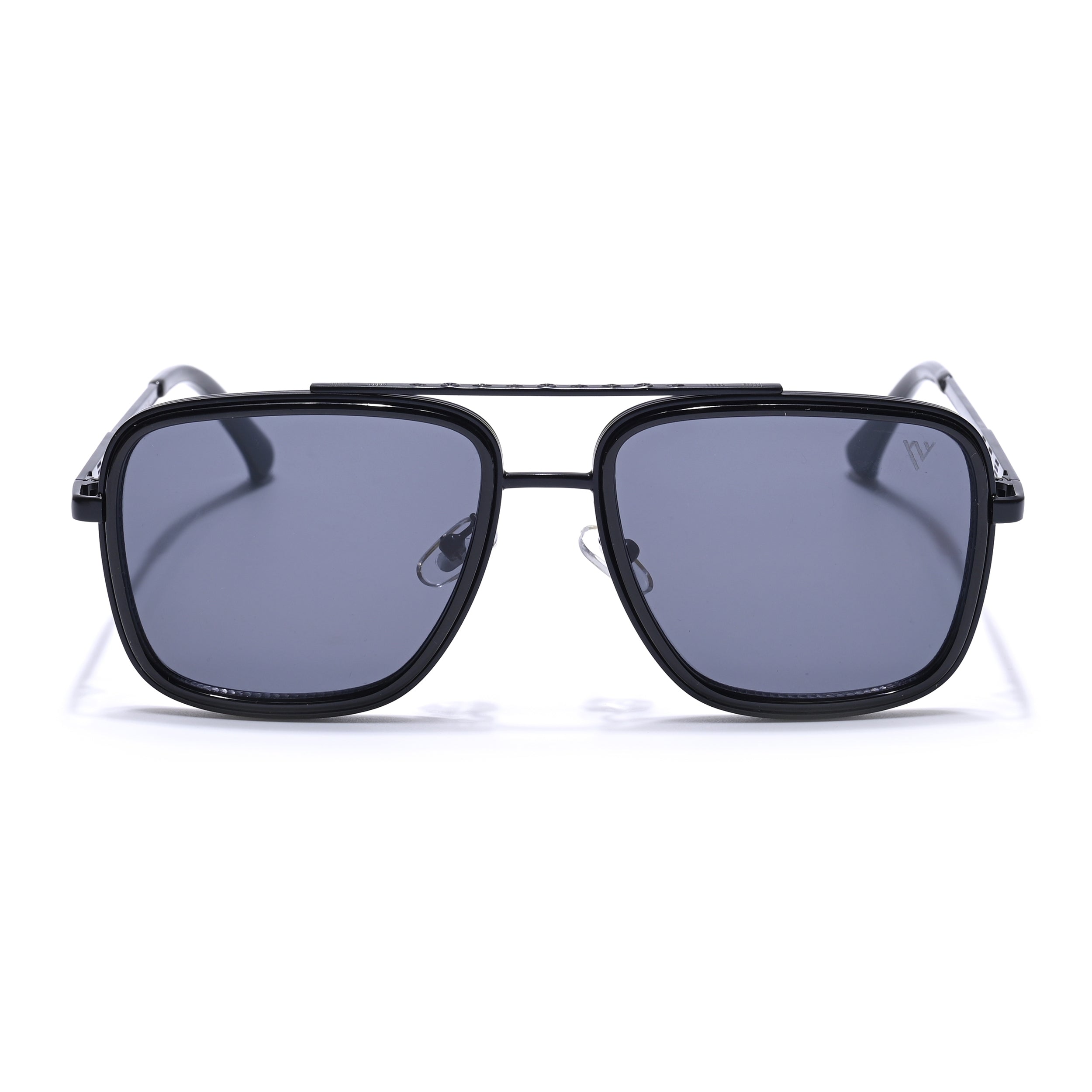 Alpha | Black Wayfarer Sunglasses | Black Lens - MG6734