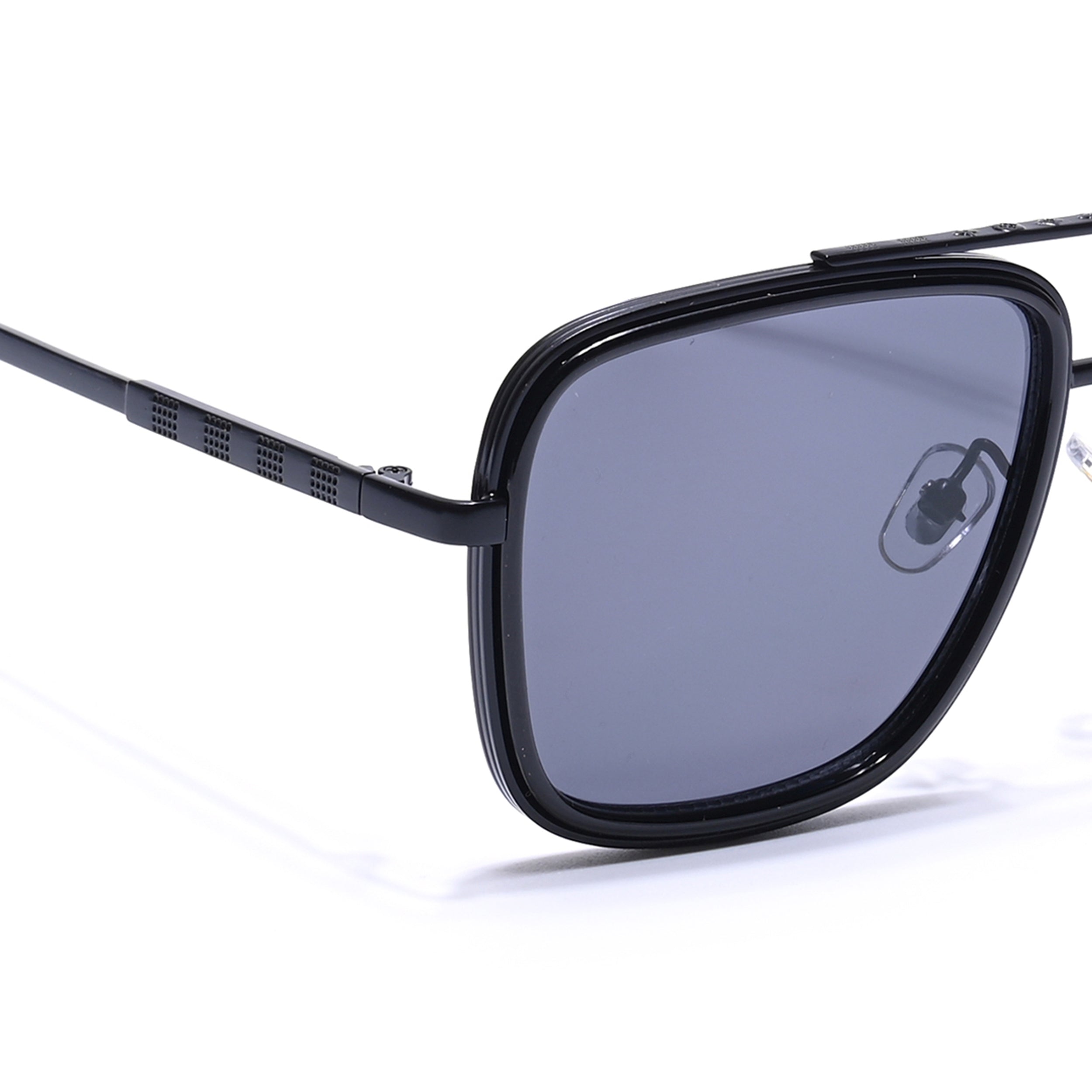 Alpha | Black Wayfarer Sunglasses | Black Lens - MG6734