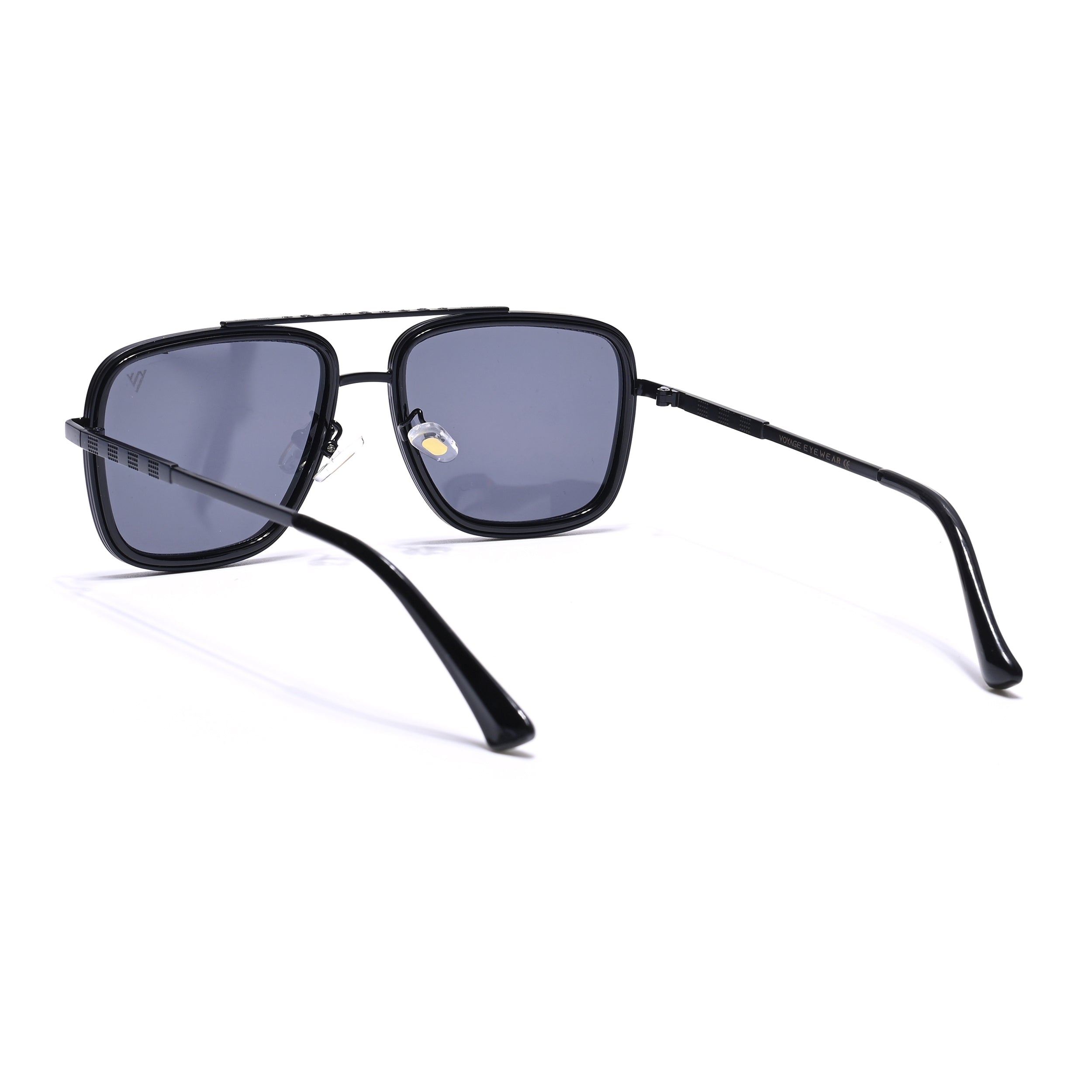 Alpha | Black Wayfarer Sunglasses | Black Lens - MG6734