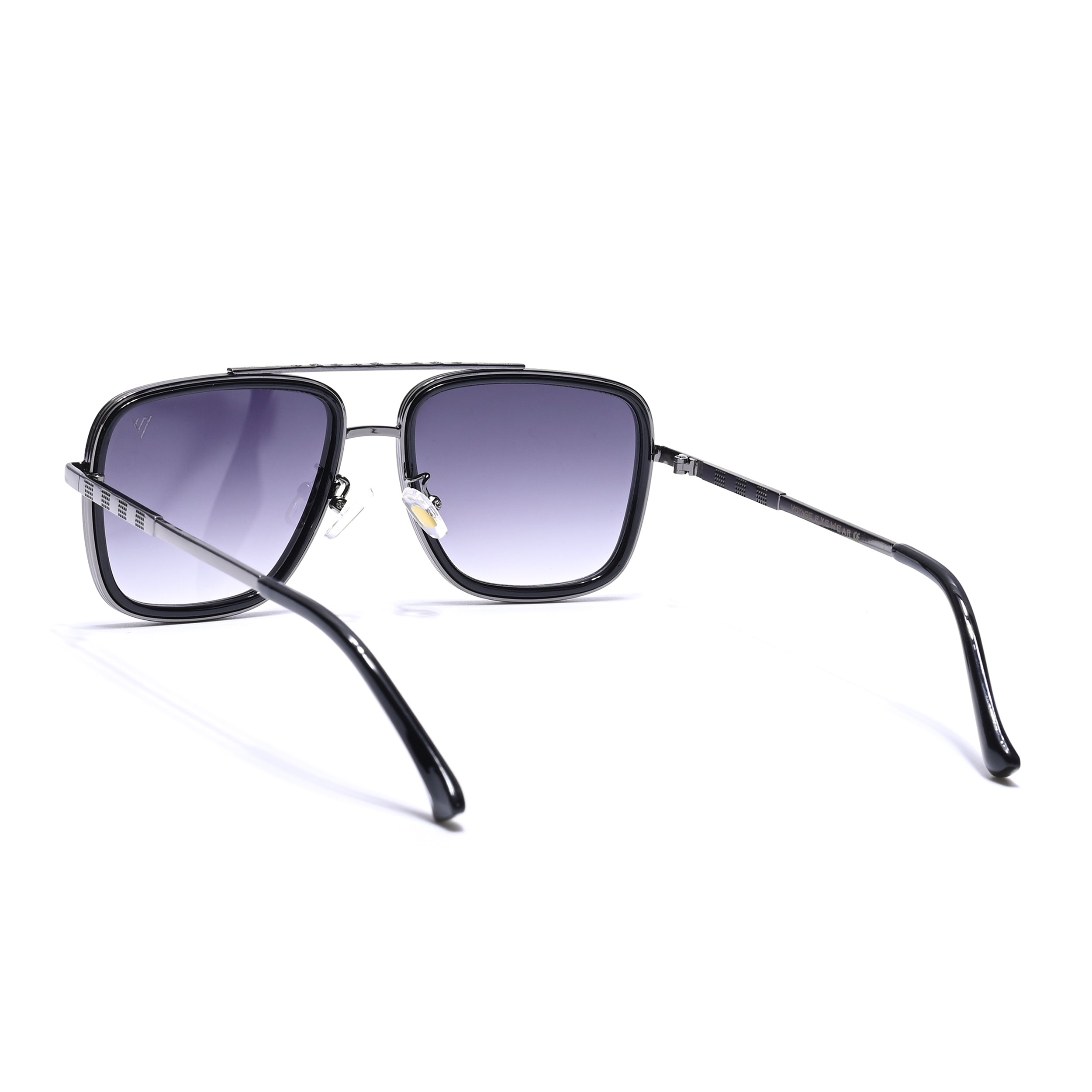 Alpha | Grey Wayfarer Sunglasses | Olive Lens - MG6735