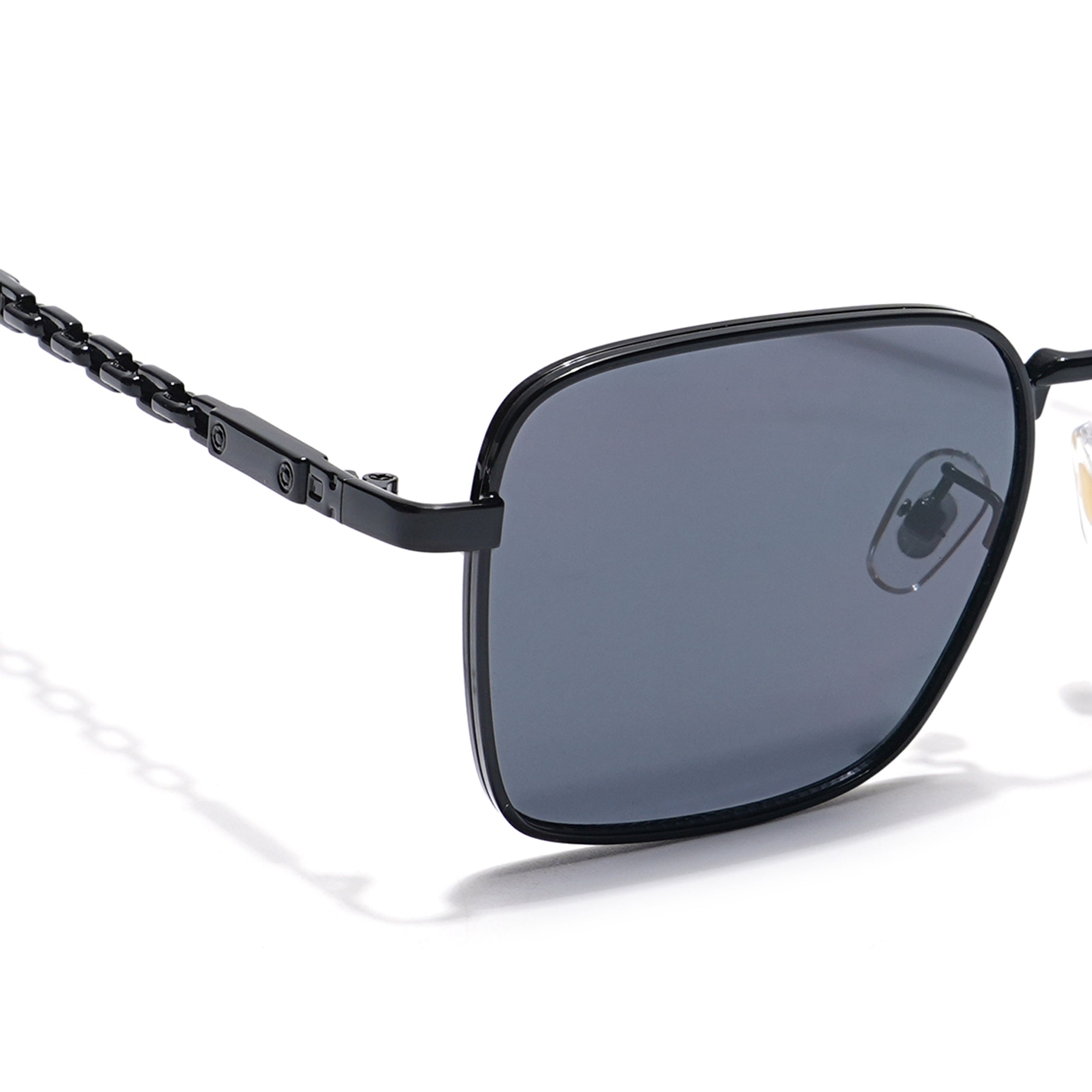 Square Sunglasses (Black Lens | Black Frame - MG6009)