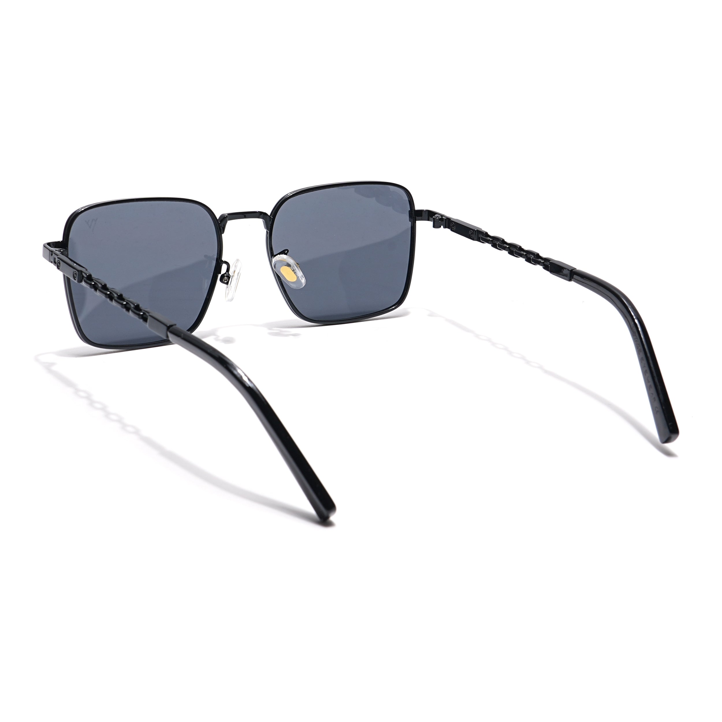 Square Sunglasses (Black Lens | Black Frame - MG6009)