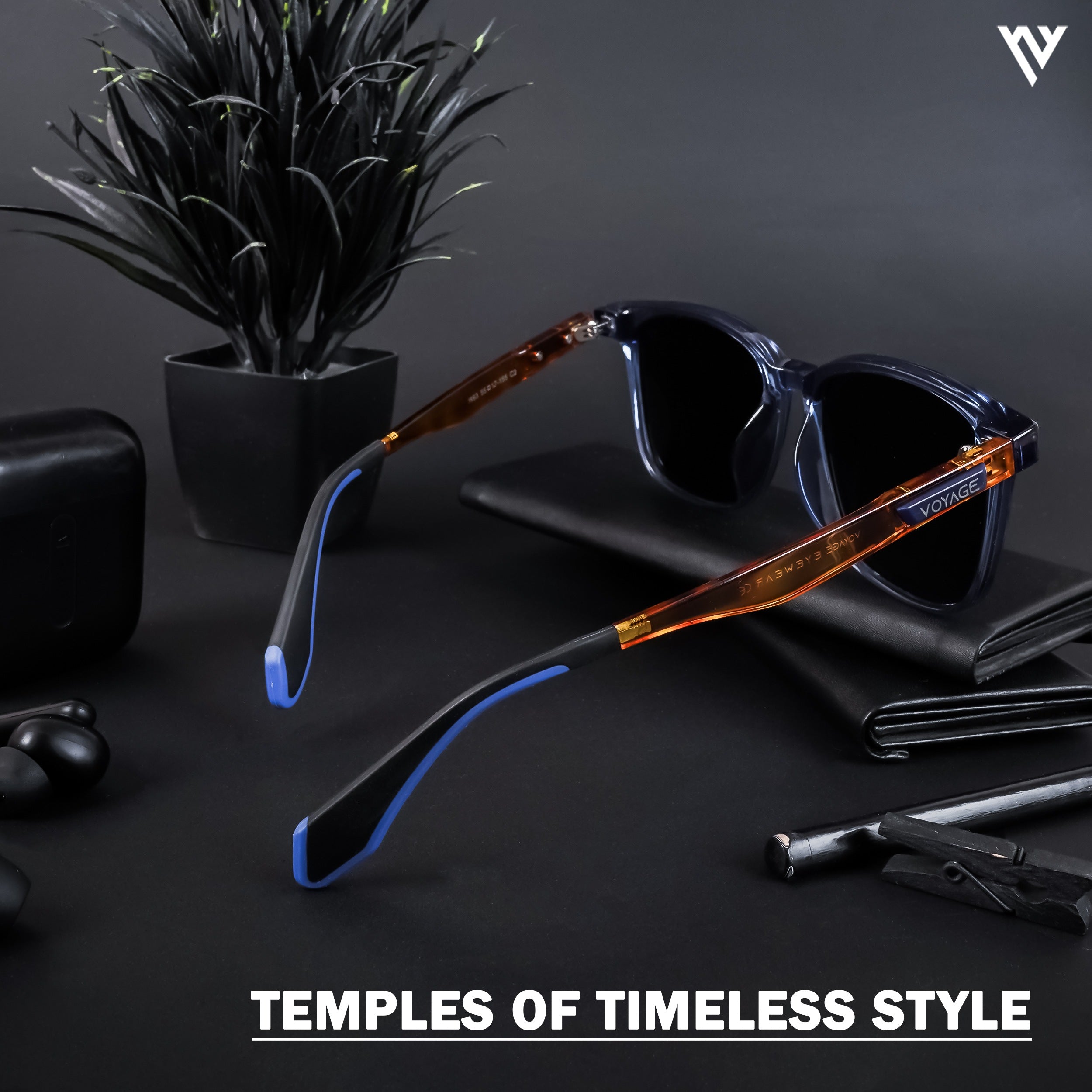 Voyage Exclusive Blue Polarized Wayfarer Sunglasses for Men & Women (893PMG4461)